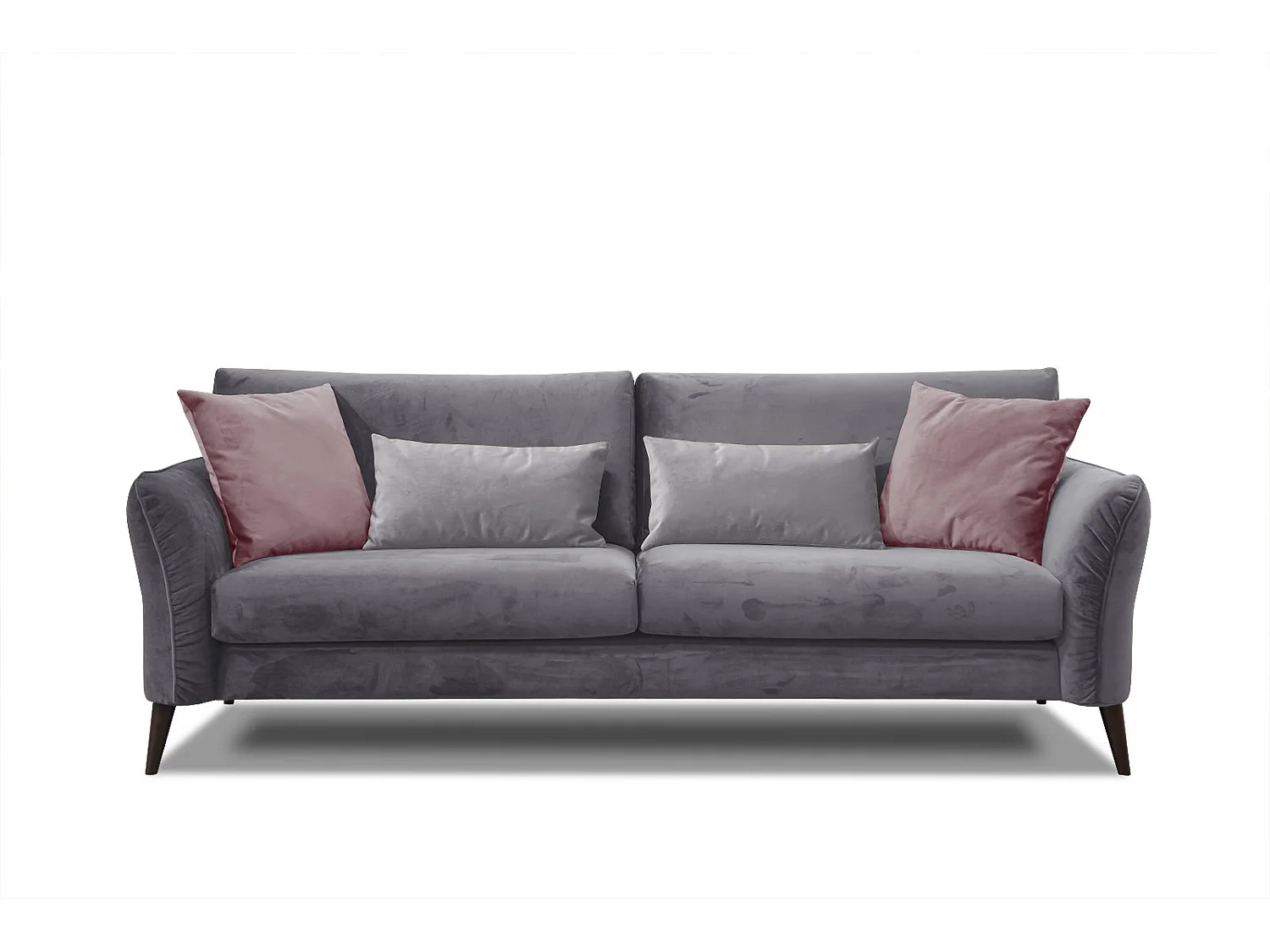 FIGARI Sofa 3-Sitzer, mauvegrau