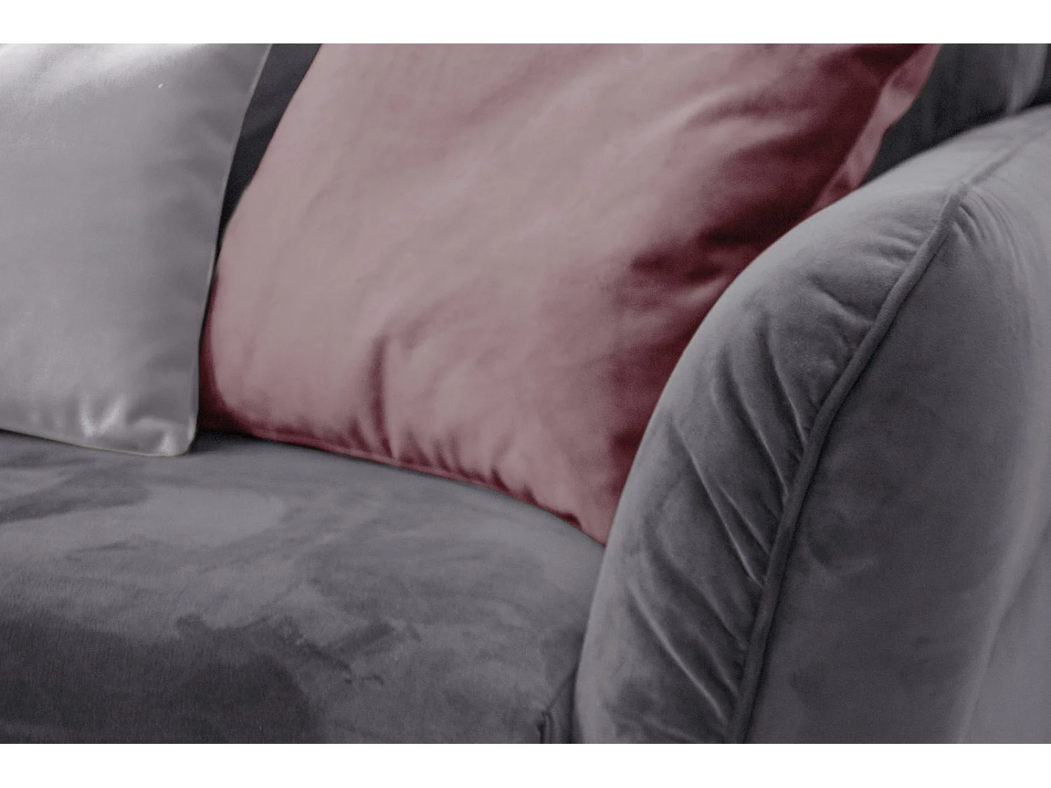 FIGARI Sofa 3-Sitzer, mauvegrau