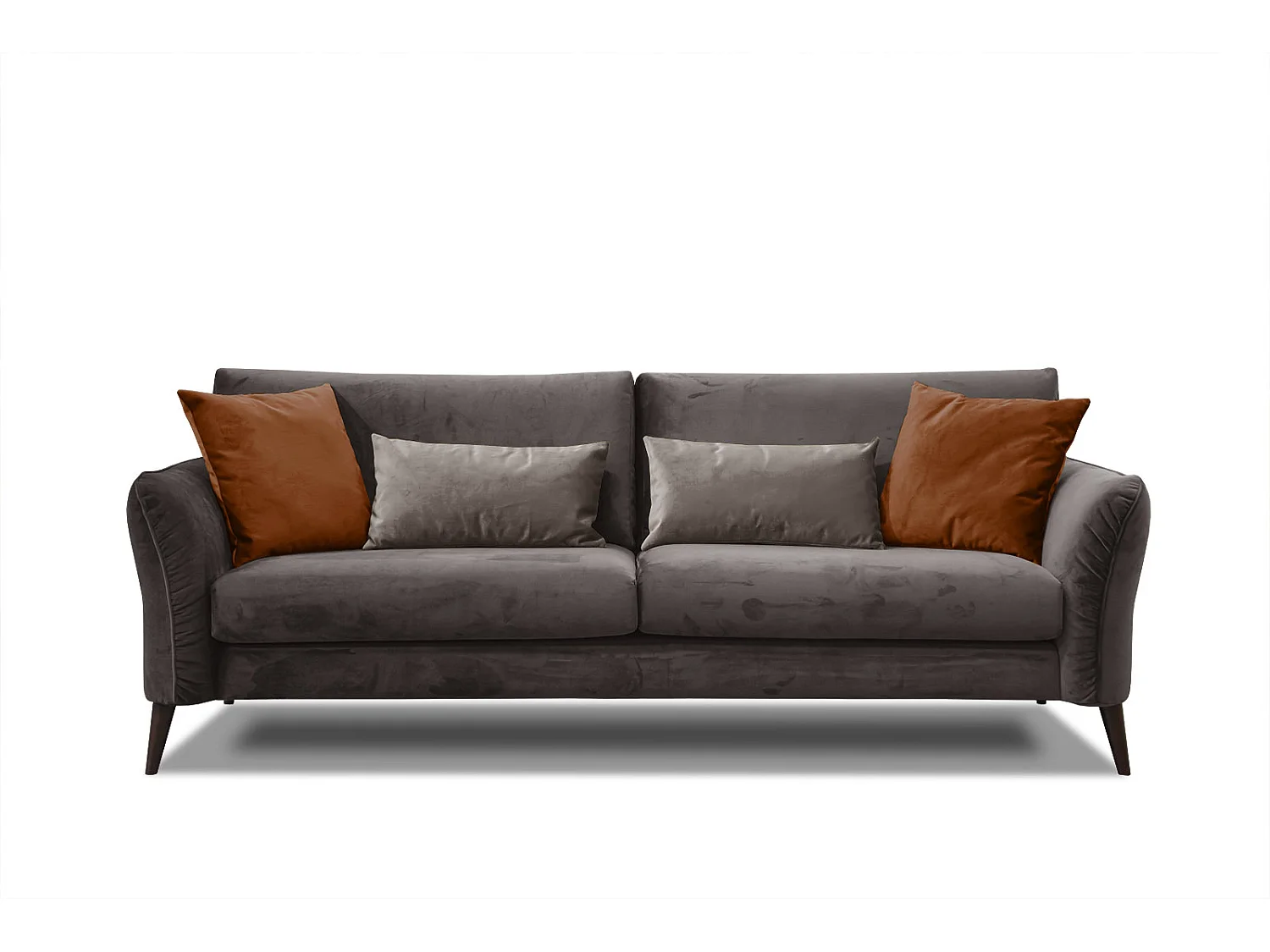 FIGARI Sofa 3-Sitzer, dunkelbraun