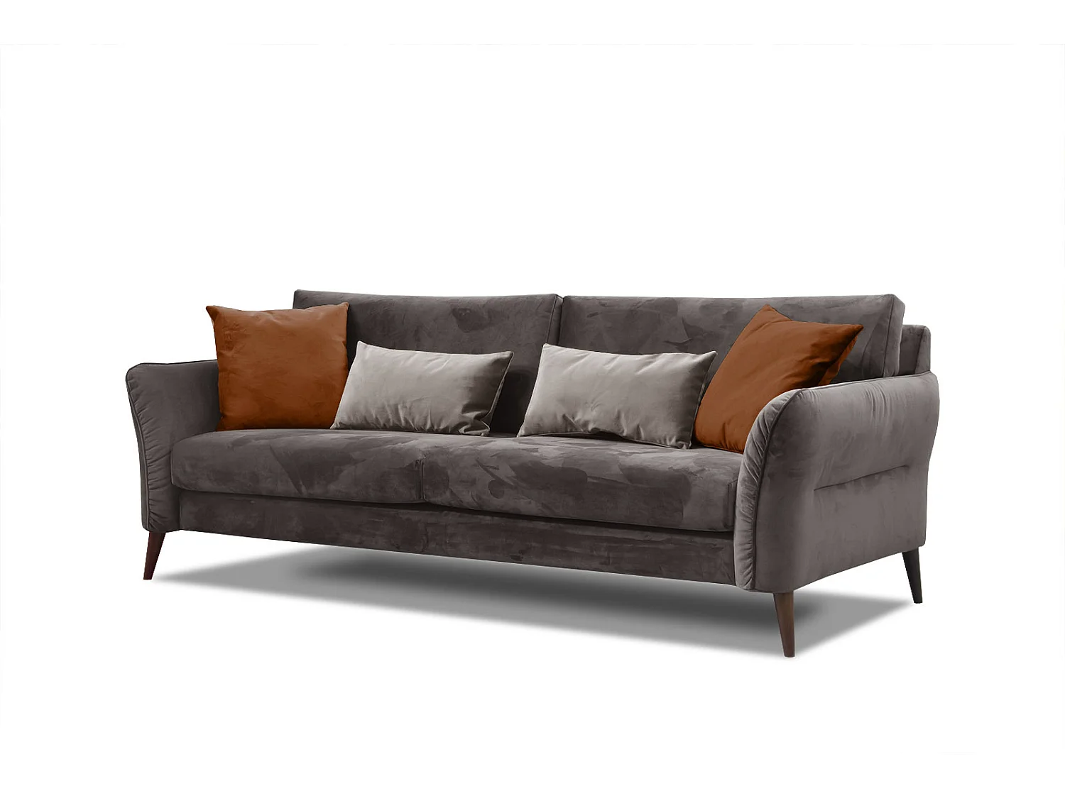 FIGARI Sofa 3-Sitzer, dunkelbraun