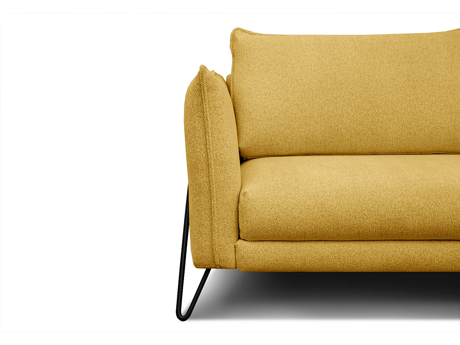 HOSTEN Sofa 3-Sitzer, senfgelb