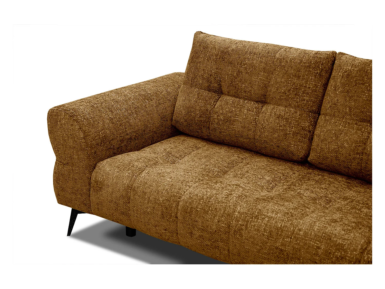 SALVINI Ecksofa 5-Sitzer rechts, senfgelb