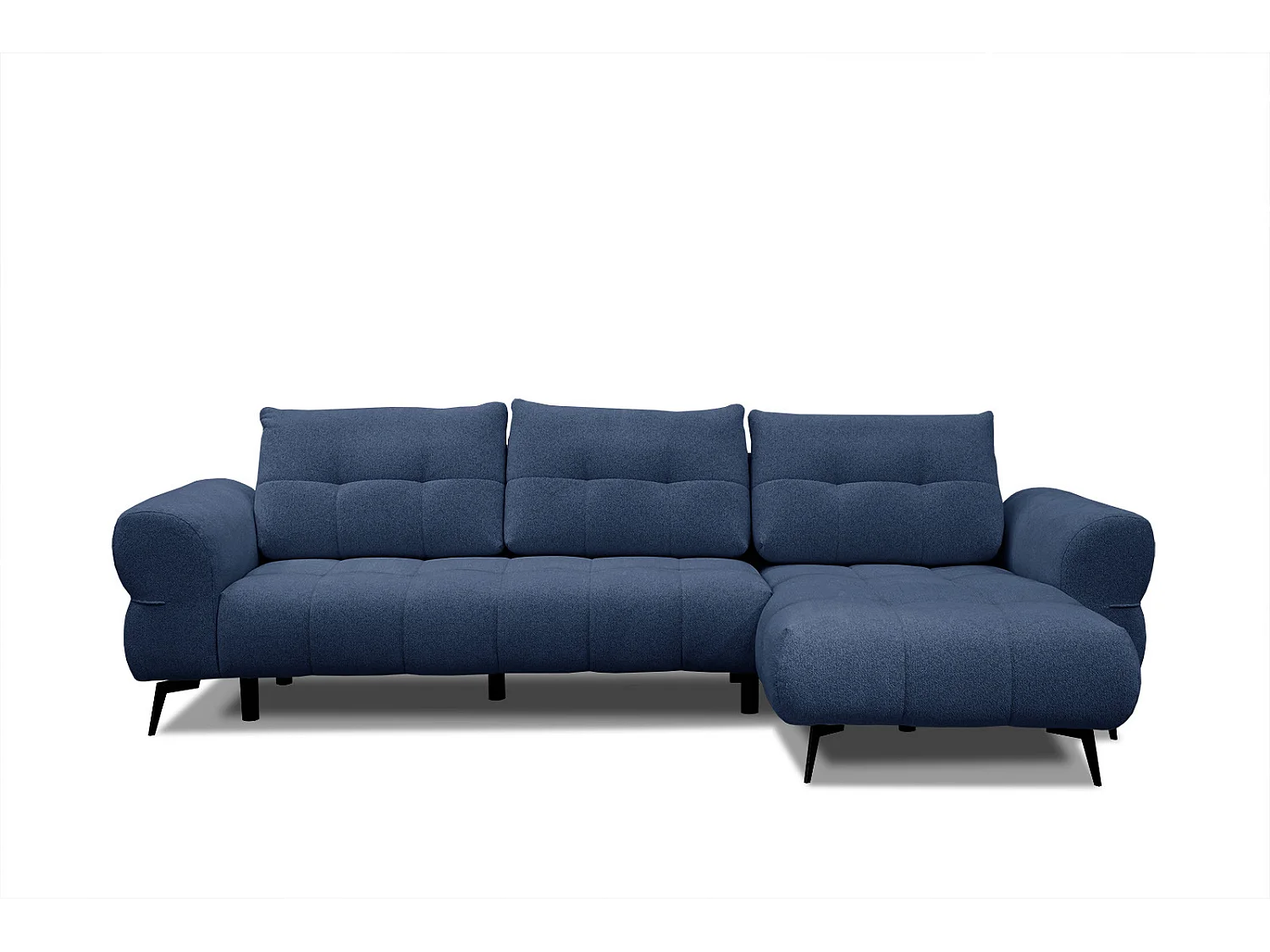 SALVINI Ecksofa 4-Sitzer rechts, dunkelblau