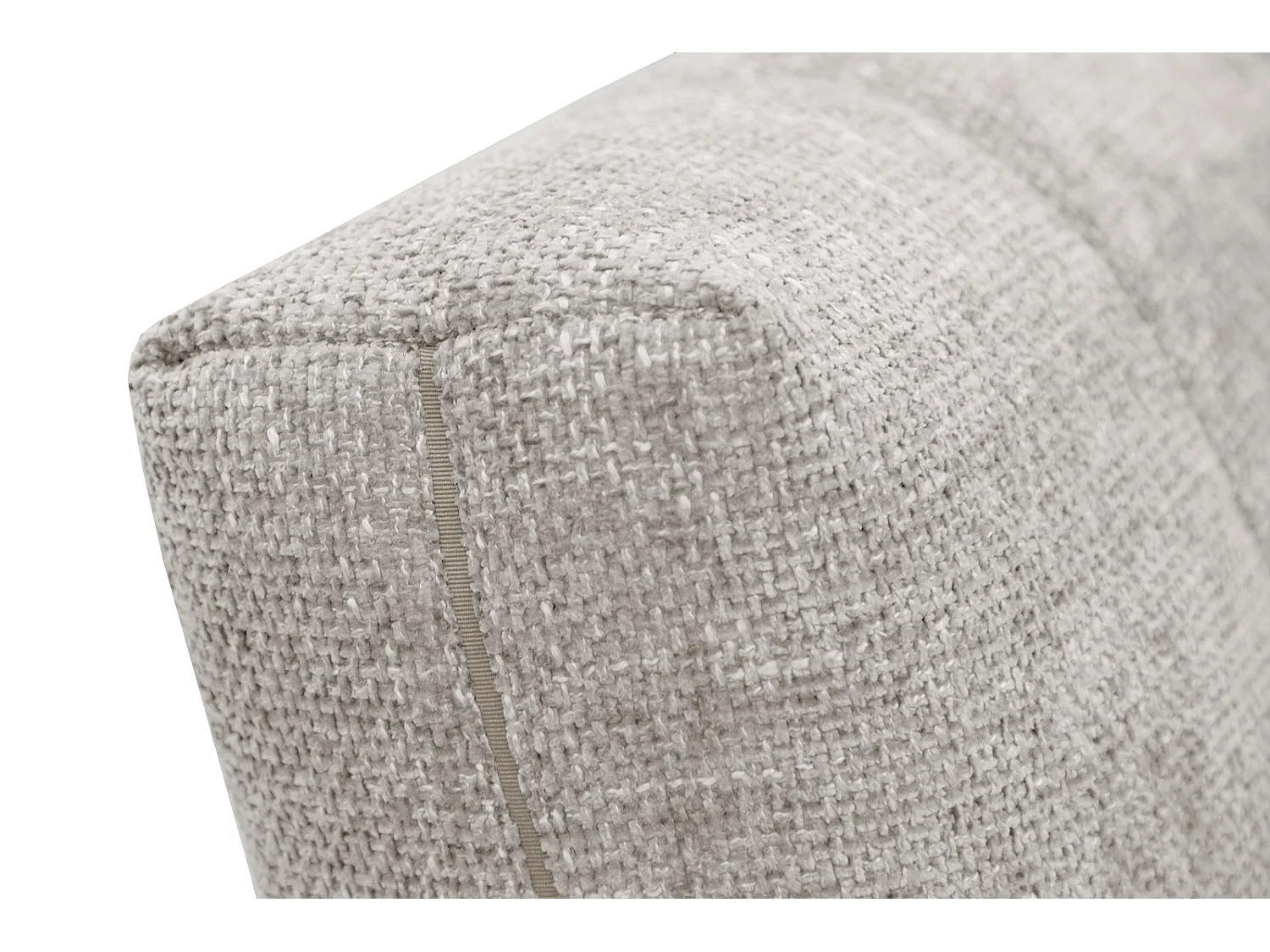 Canapé droit 3 places XXL tissu écru