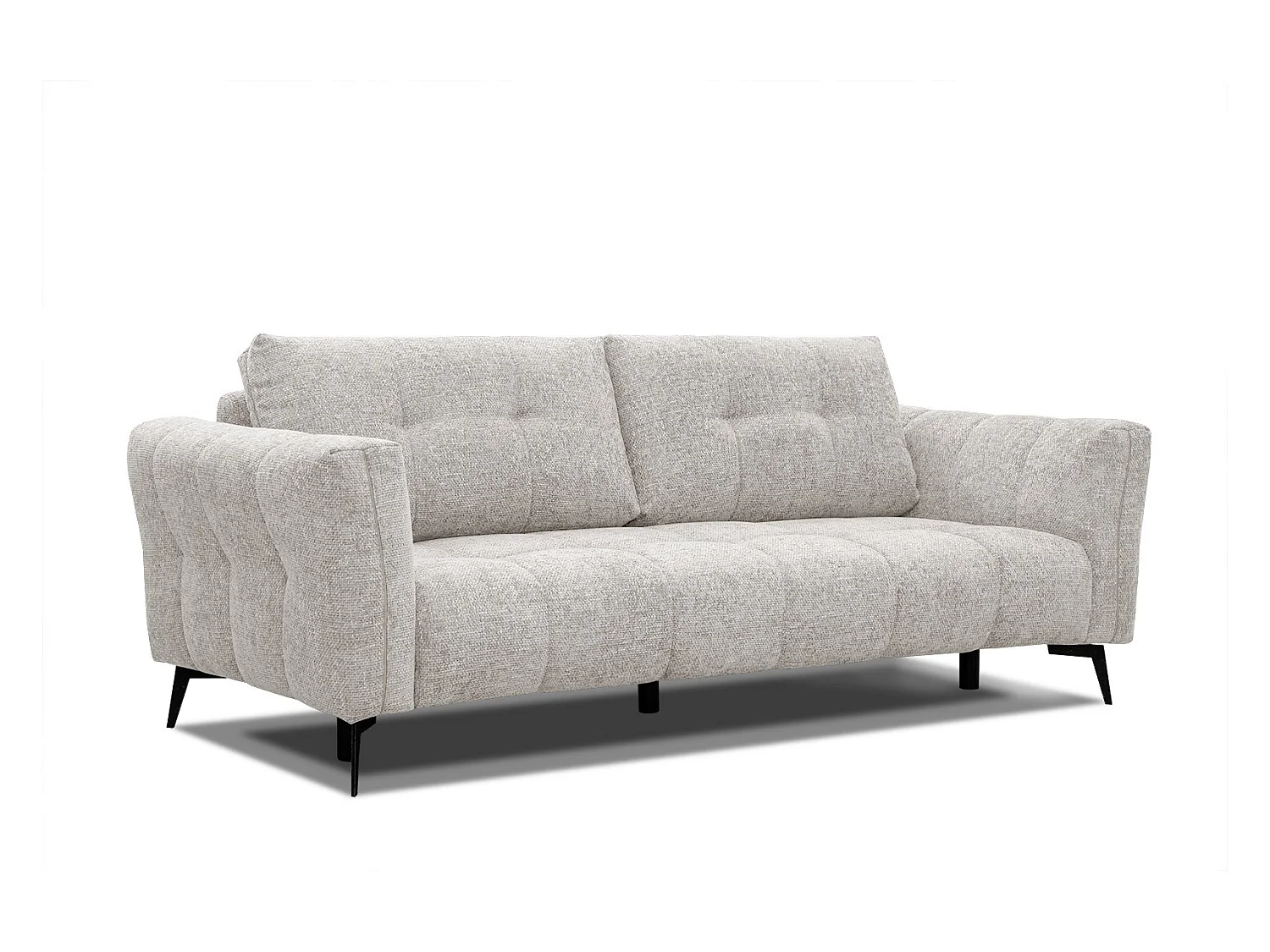 Canapé droit 3 places XXL tissu écru