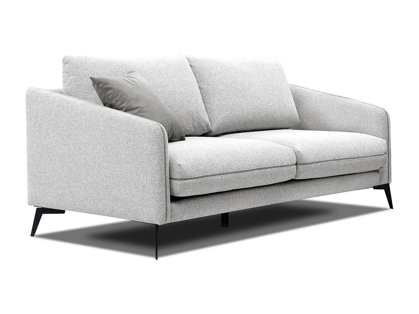 SOGEL Sofa 2,5-Sitzer, hellgrau