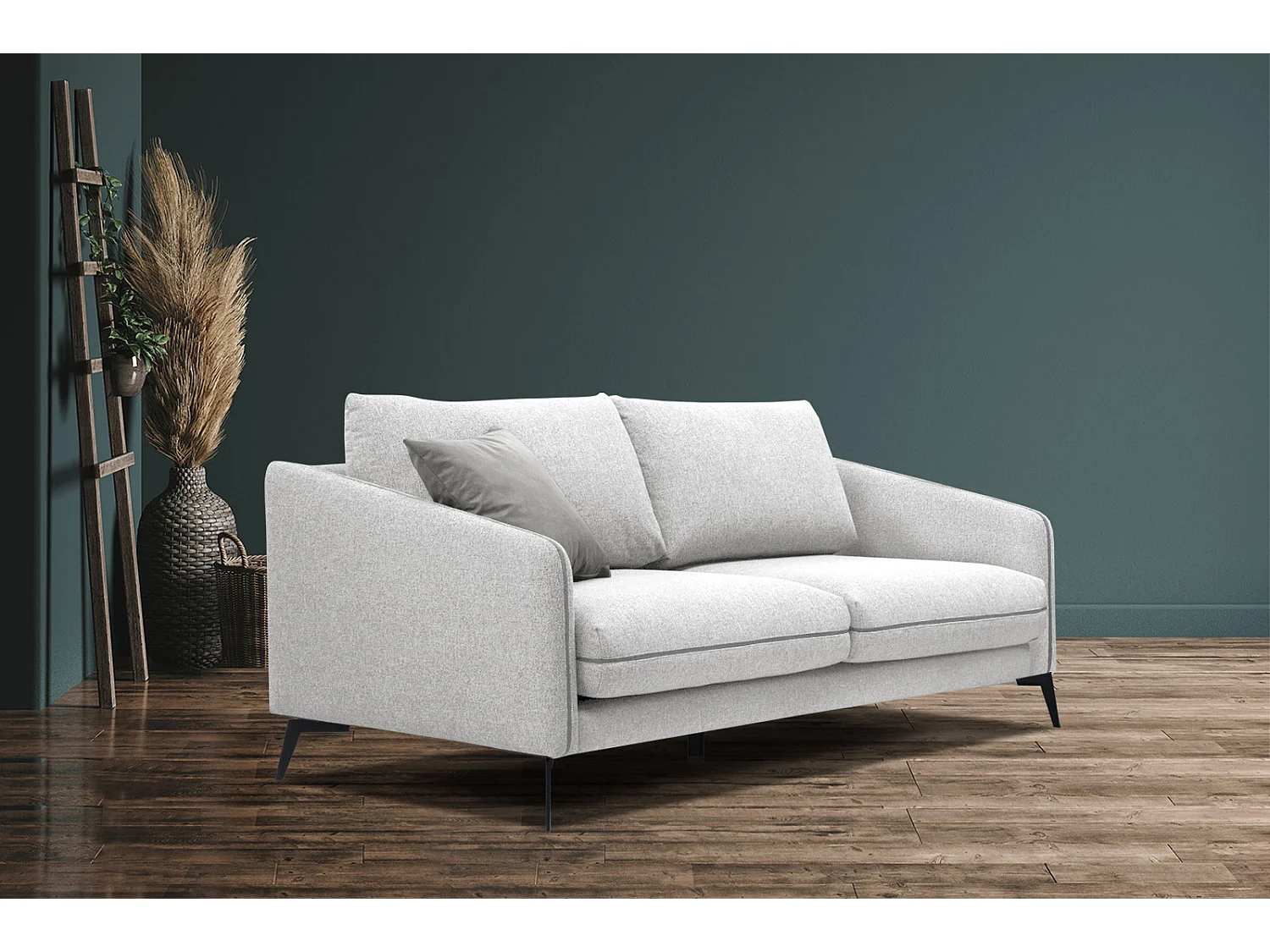 SOGEL Sofa 2,5-Sitzer, hellgrau