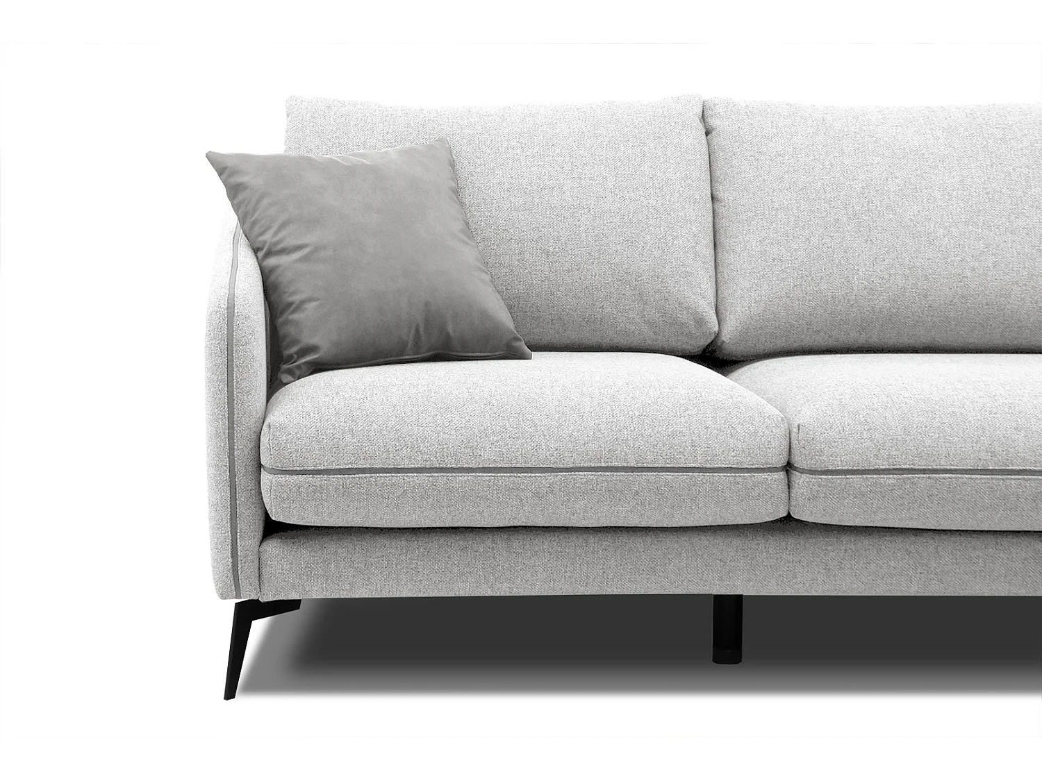 SOGEL Sofa 2,5-Sitzer, hellgrau