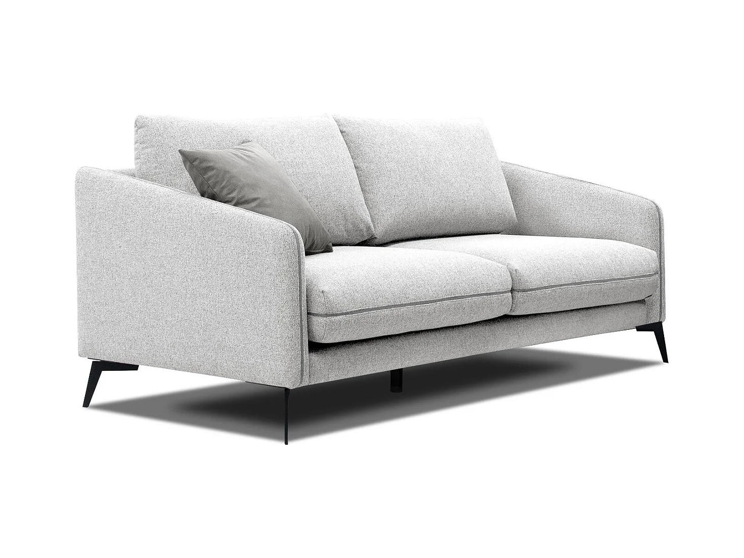 CANAPE SOGEL 2,5-sitzer tissu gris clair