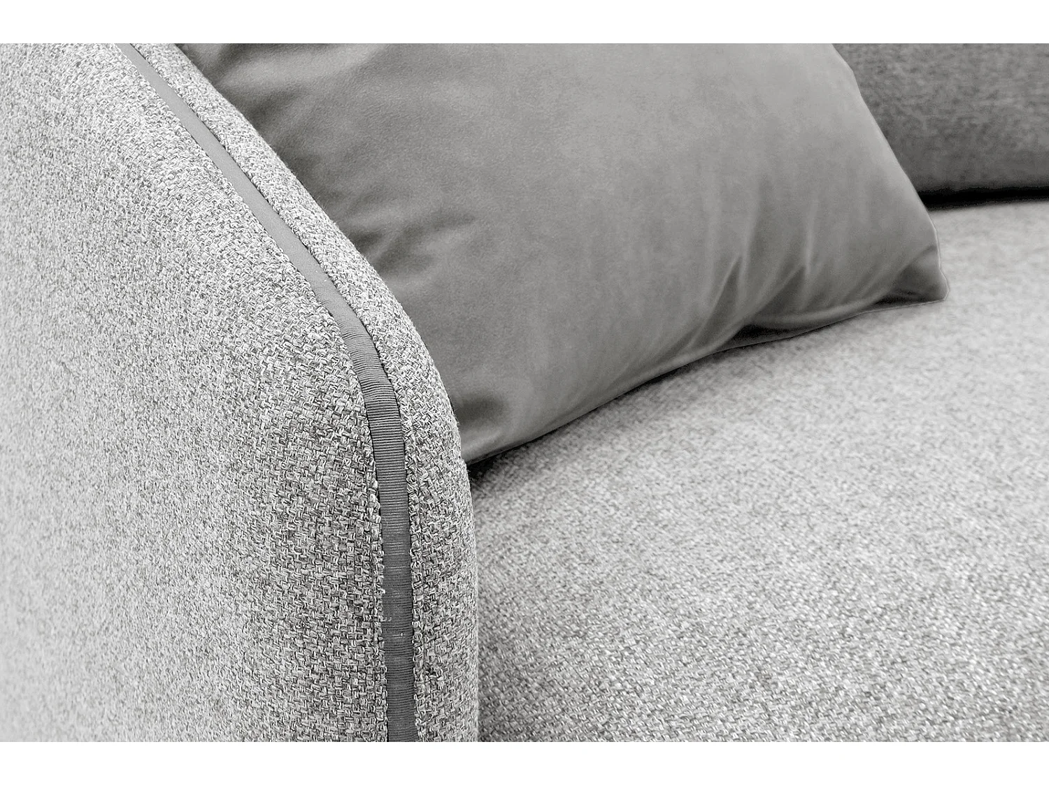 SOGEL Sofa 2,5-Sitzer, hellgrau