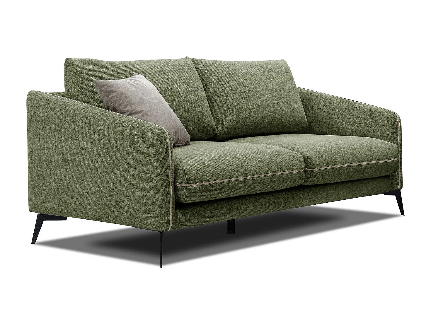 SOGEL Sofa 2,5-Sitzer, olive