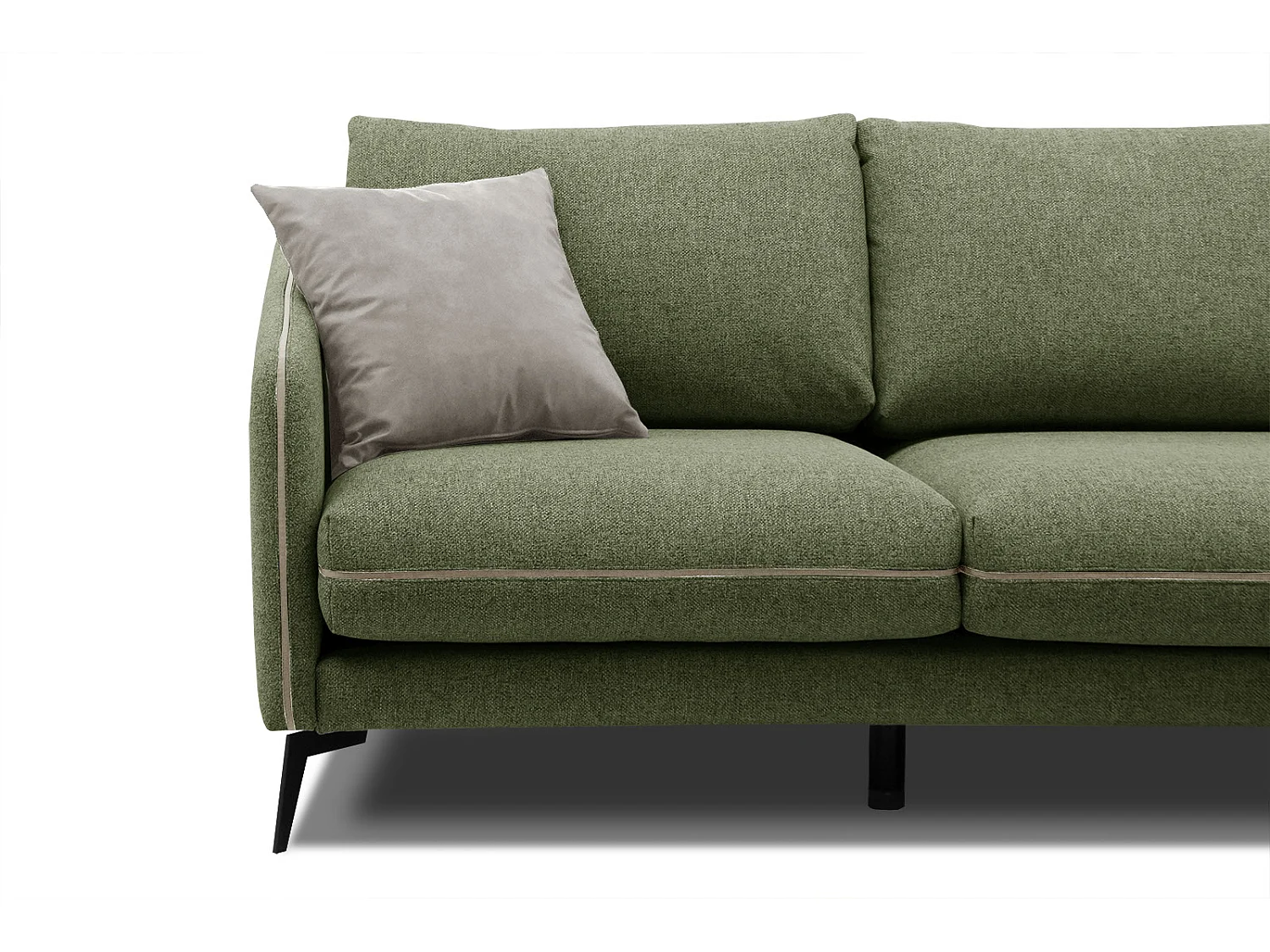 SOGEL Sofa 2,5-Sitzer, olive