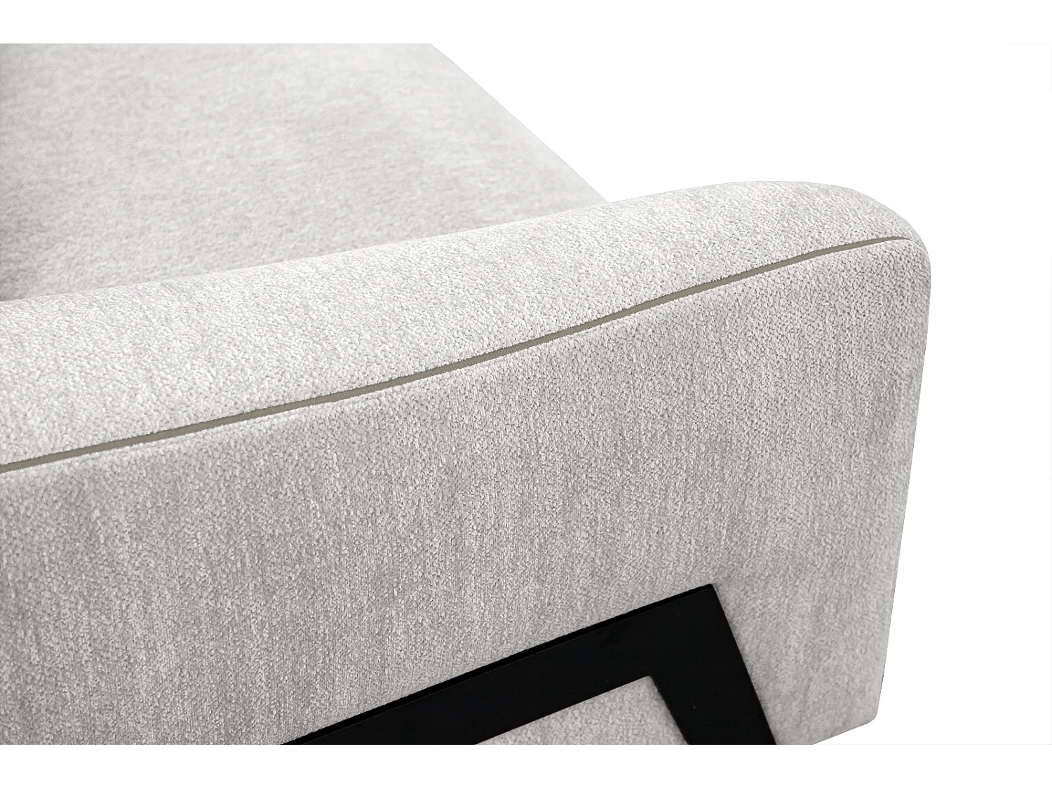 WINTER Ecksofa 4-Sitzer rechts, perlweiß