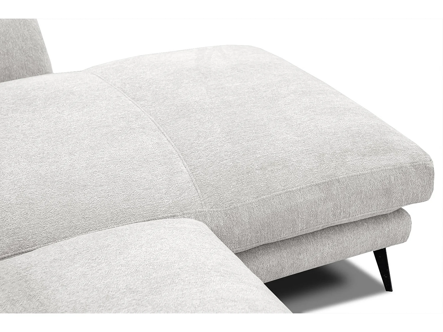 WINTER Ecksofa 4-Sitzer rechts, perlweiß