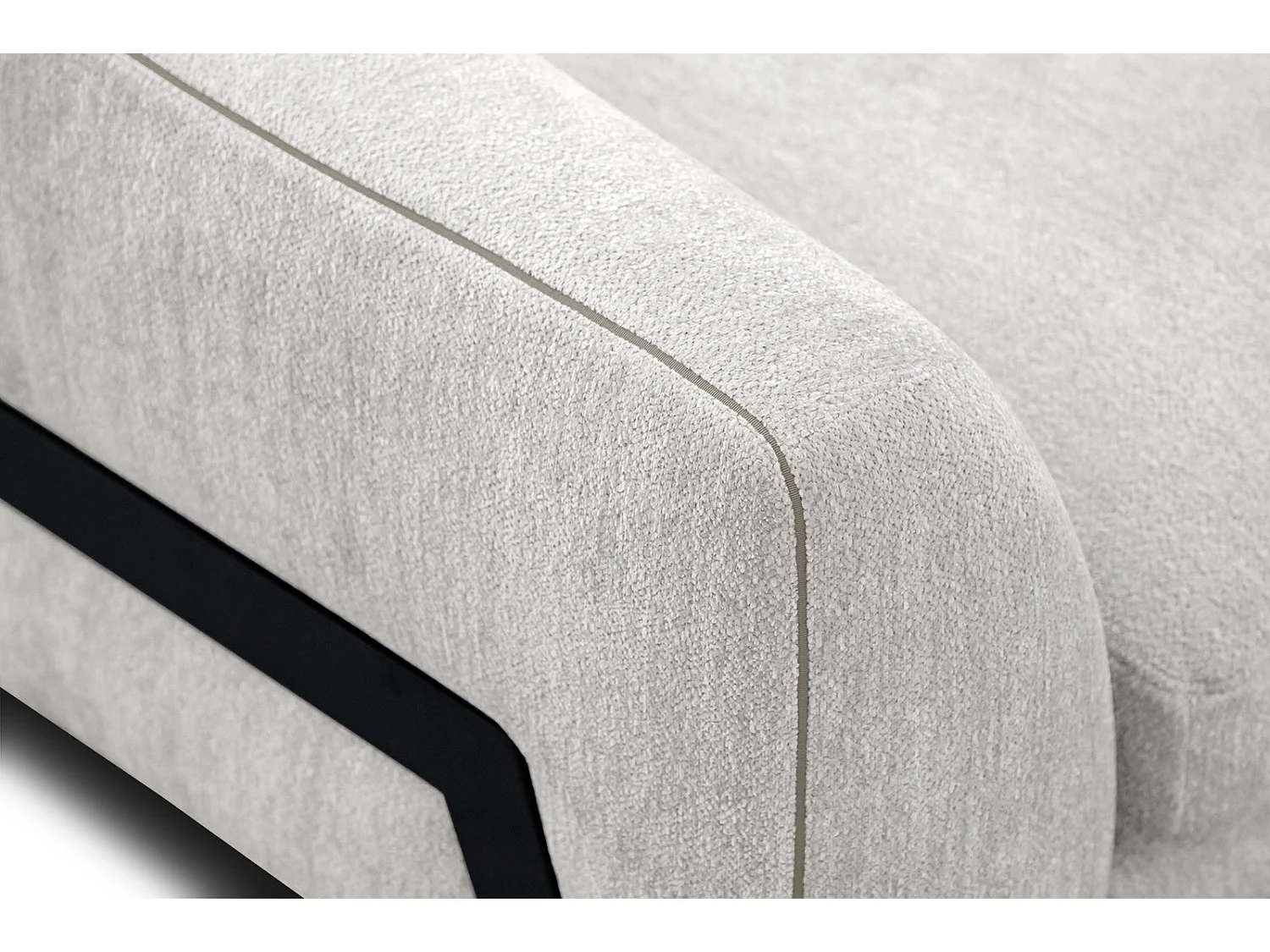 WINTER Ecksofa 4-Sitzer rechts, perlweiß