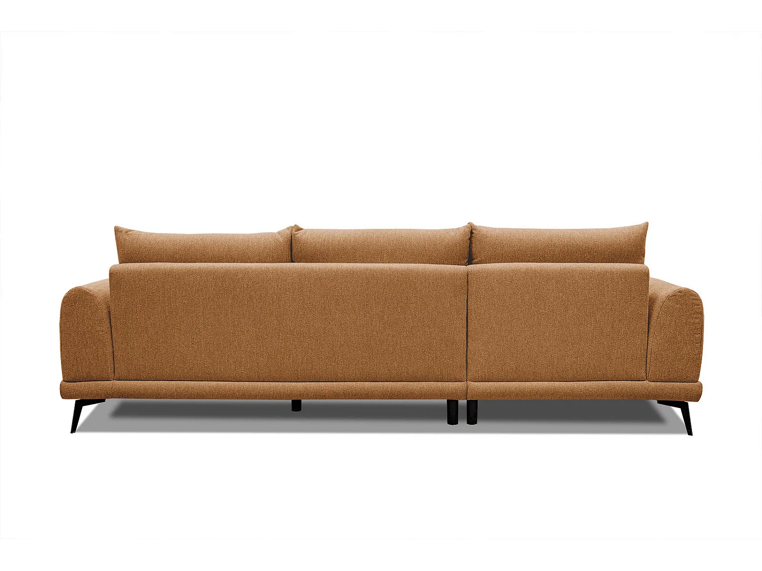 ADRIA Ecksofa 4-Sitzer links, orange
