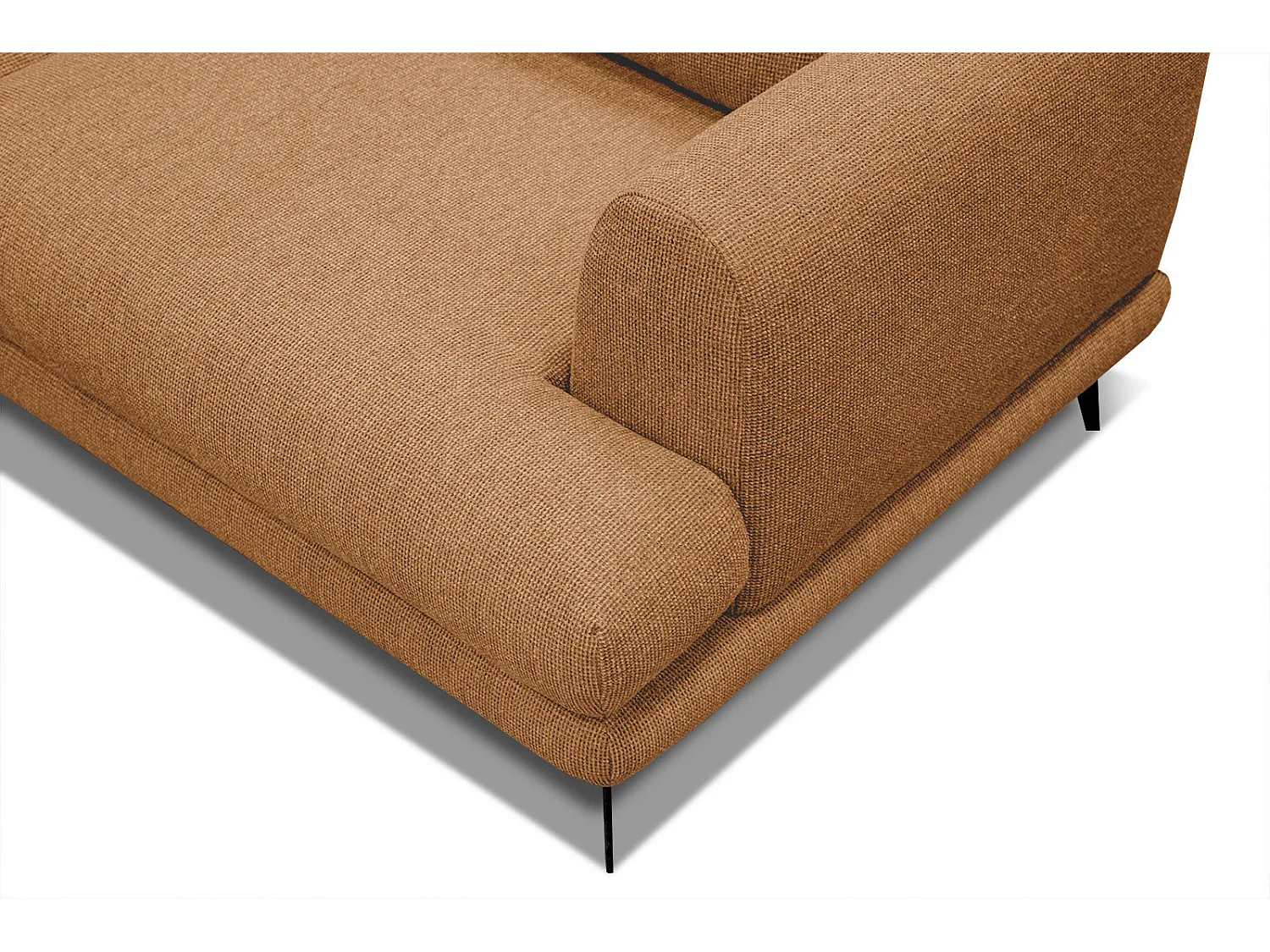 ADRIA Ecksofa 4-Sitzer links, orange