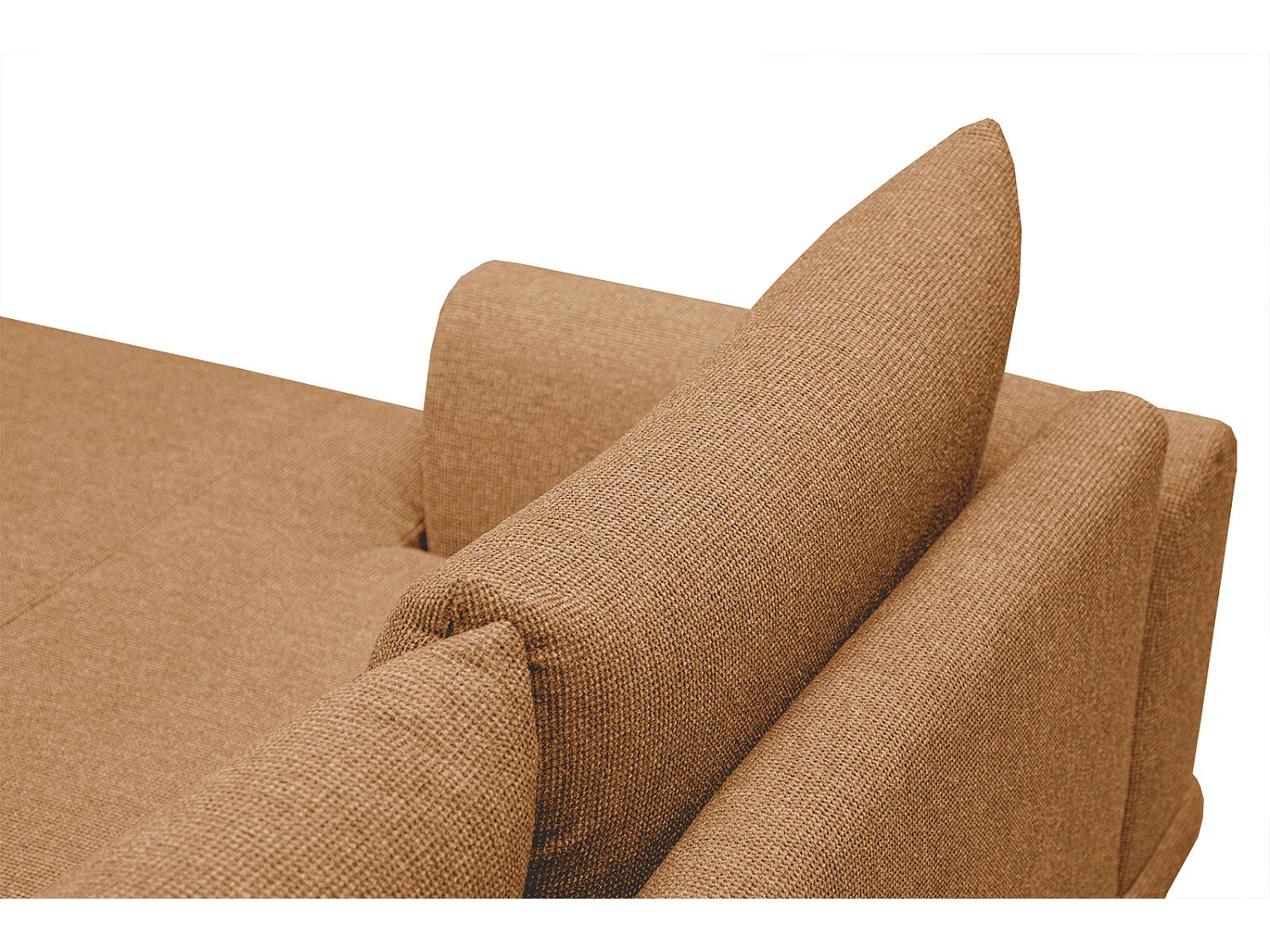 ADRIA Ecksofa 4-Sitzer links, orange
