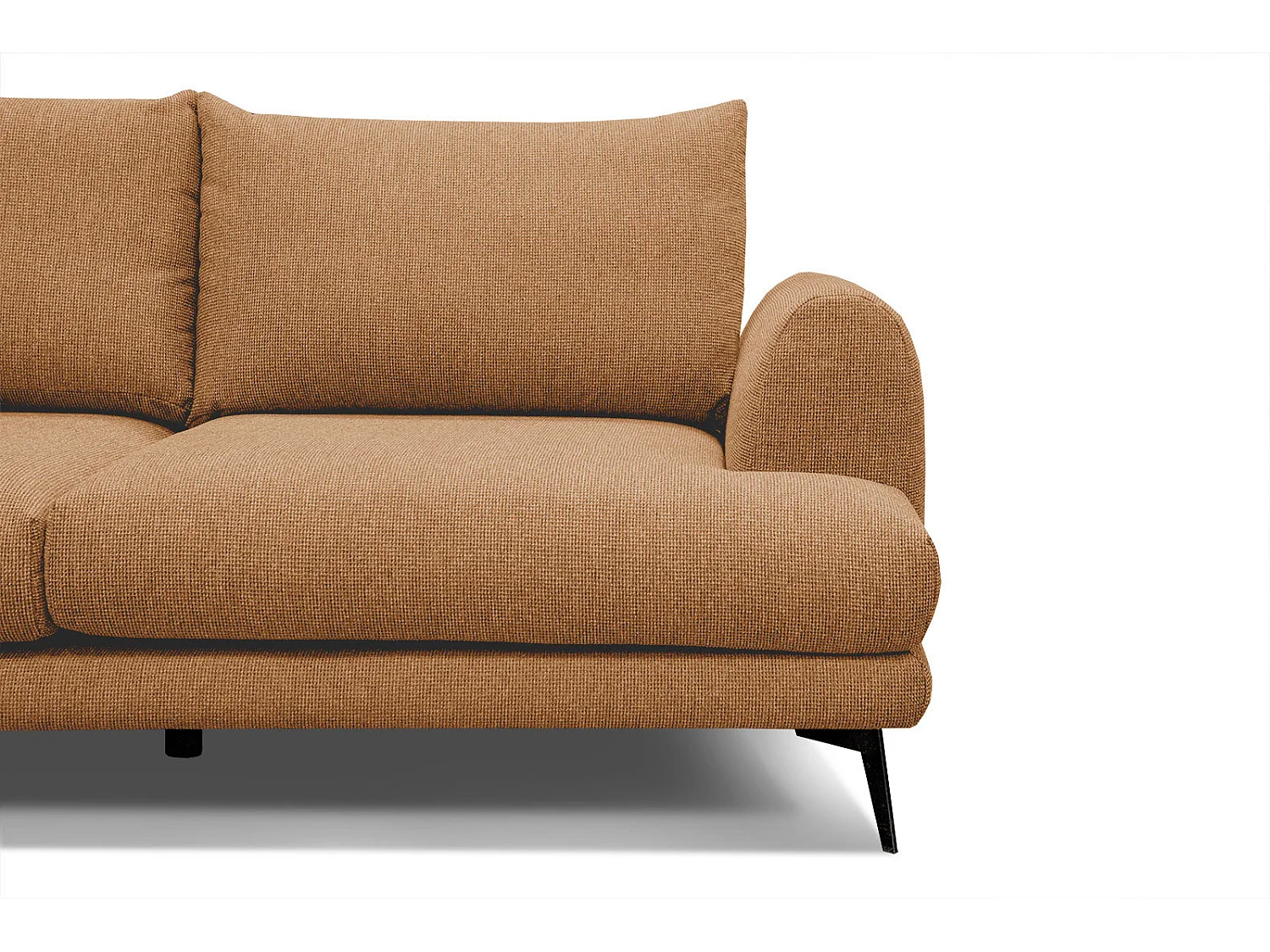 ADRIA Ecksofa 4-Sitzer links, orange