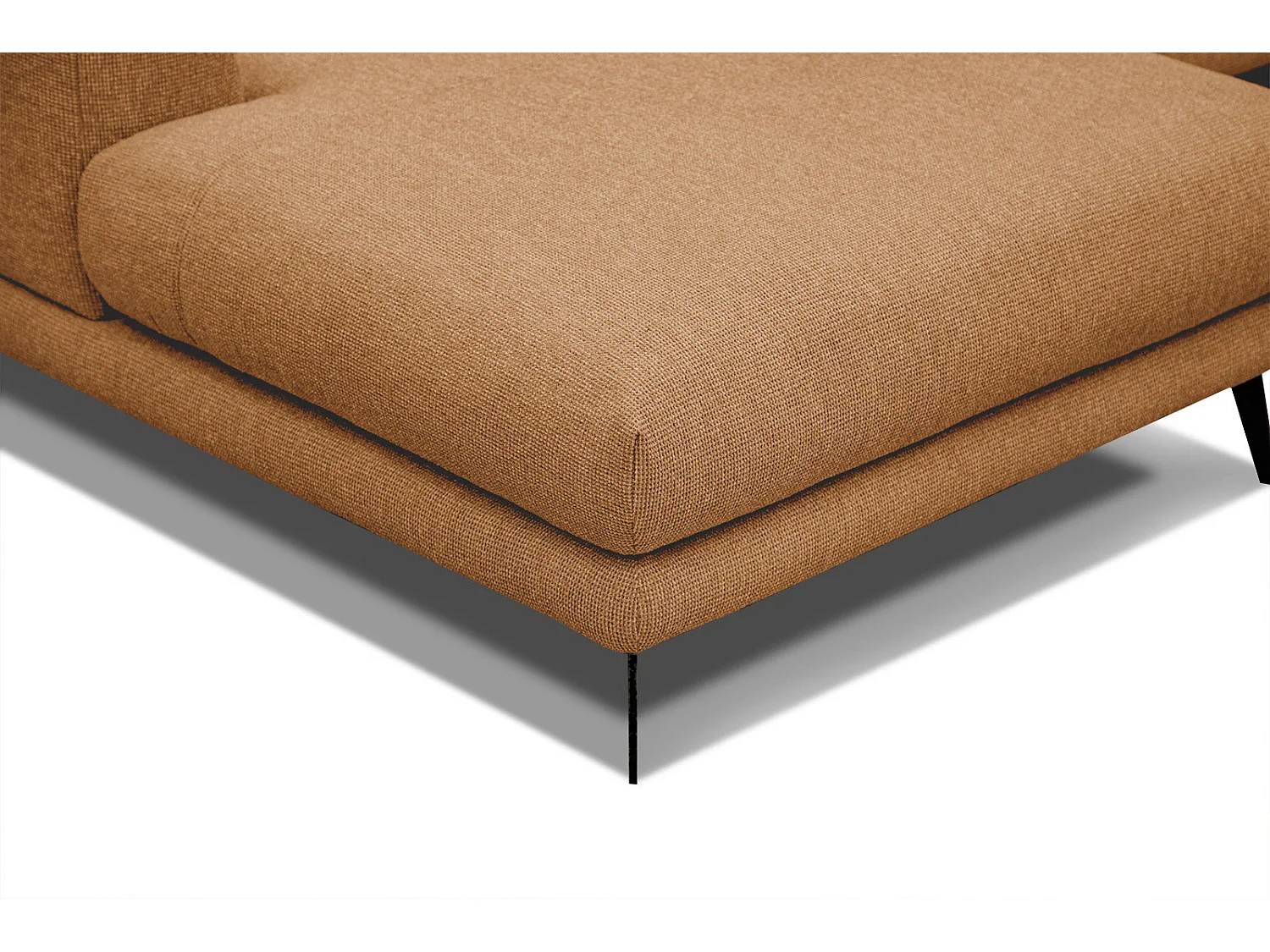 ADRIA Ecksofa 4-Sitzer links, orange