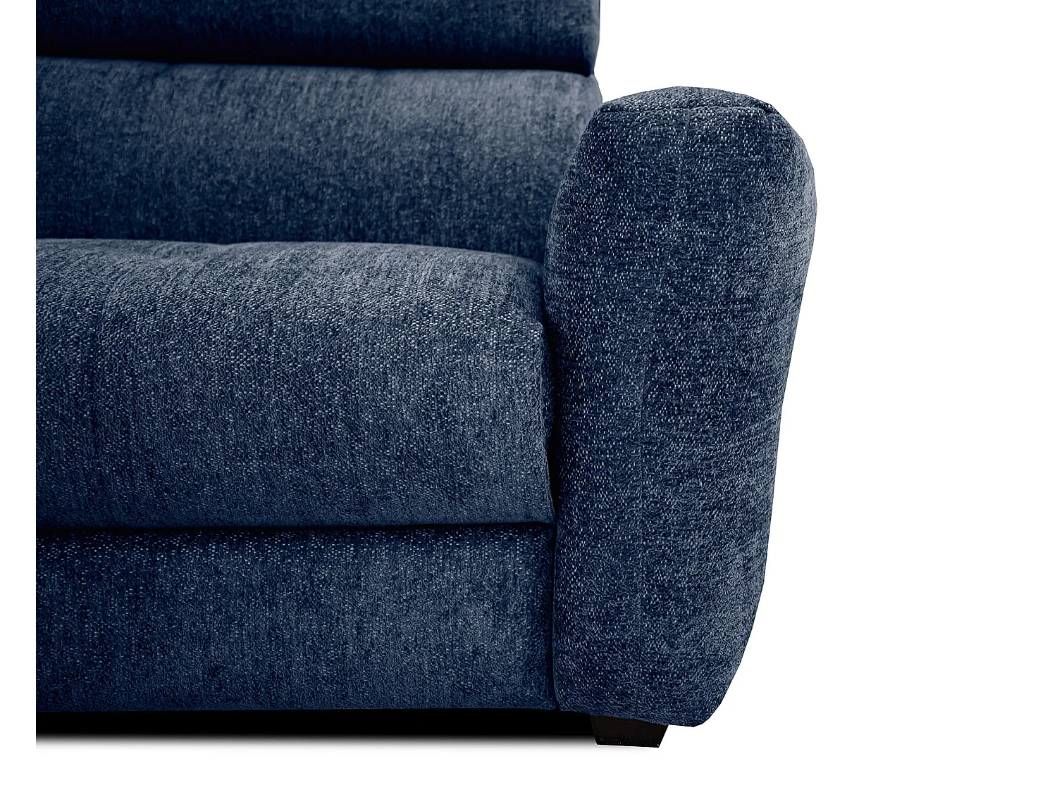 CALVERA Sofa 3-Sitzer mit 1 Relaxfunktion und verstellbare Kopfstützen, dunkelblau