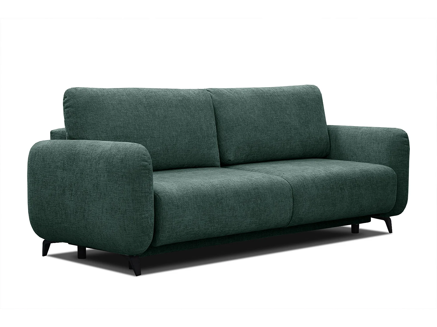 DRAKE Sofa 3-Sitzer mit Schlaffunktion, smaragdgrün