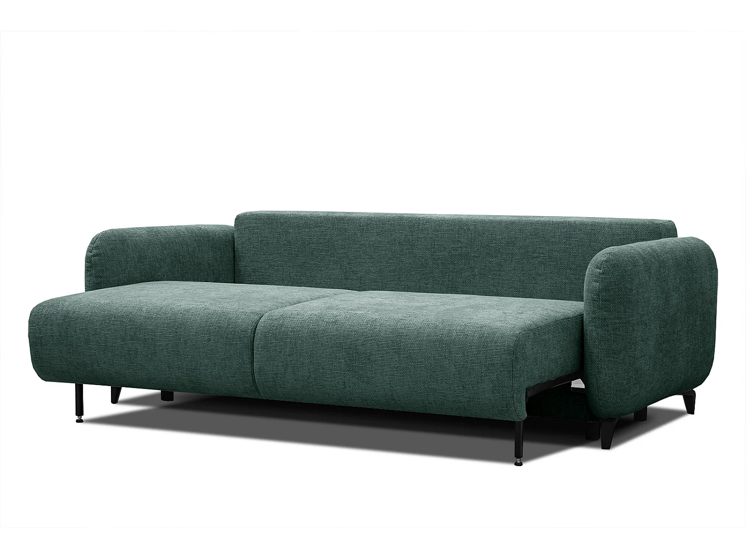 DRAKE Sofa 3-Sitzer mit Schlaffunktion, smaragdgrün