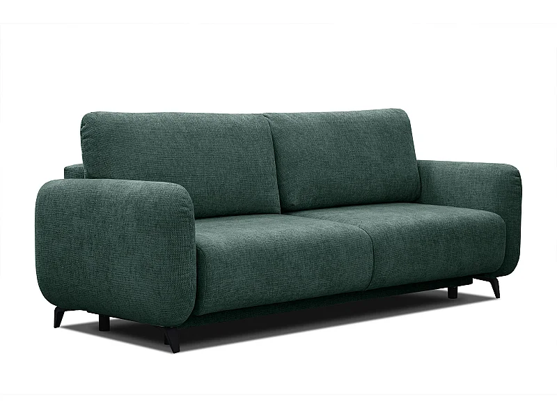 DRAKE Sofa 3-Sitzer mit Schlaffunktion, smaragdgrün