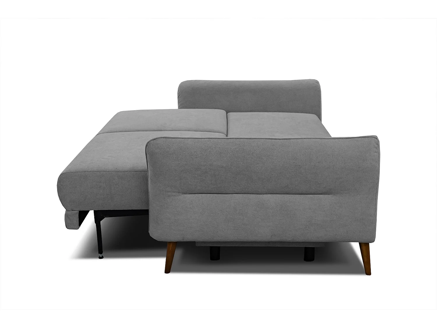 FIGARI Sofa 3-Sitzer mit Schlaffunktion, grau