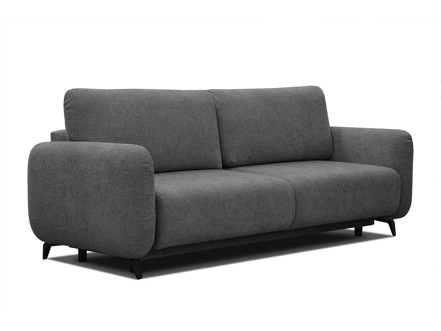 DRAKE Sofa 3-Sitzer mit Schlaffunktion, dunkelgrau
