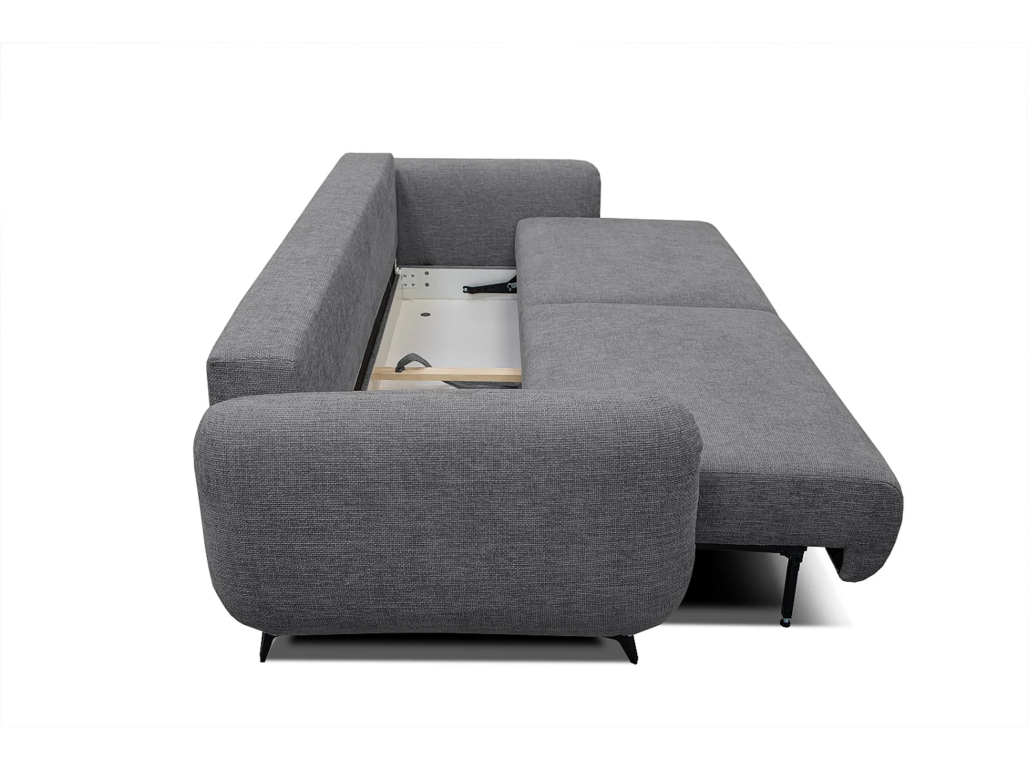 DRAKE Sofa 3-Sitzer mit Schlaffunktion, dunkelgrau