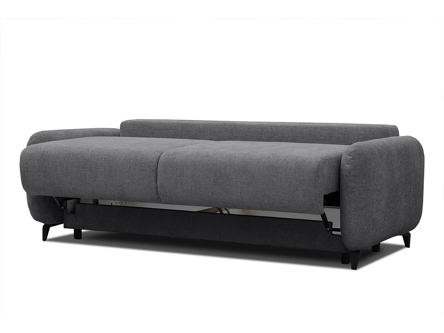 DRAKE Sofa 3-Sitzer mit Schlaffunktion, dunkelgrau