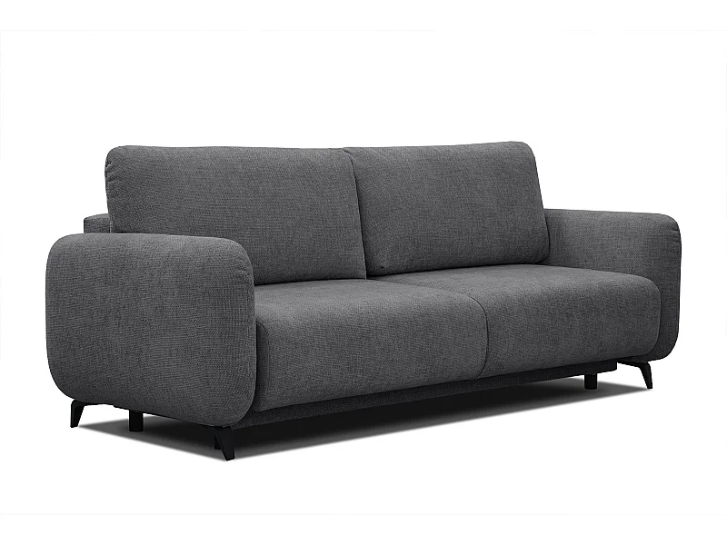 DRAKE Sofa 3-Sitzer mit Schlaffunktion, dunkelgrau