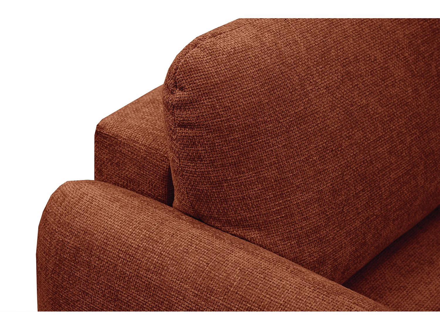 DRAKE Sofa 3-Sitzer mit Schlaffunktion, dunkelorange