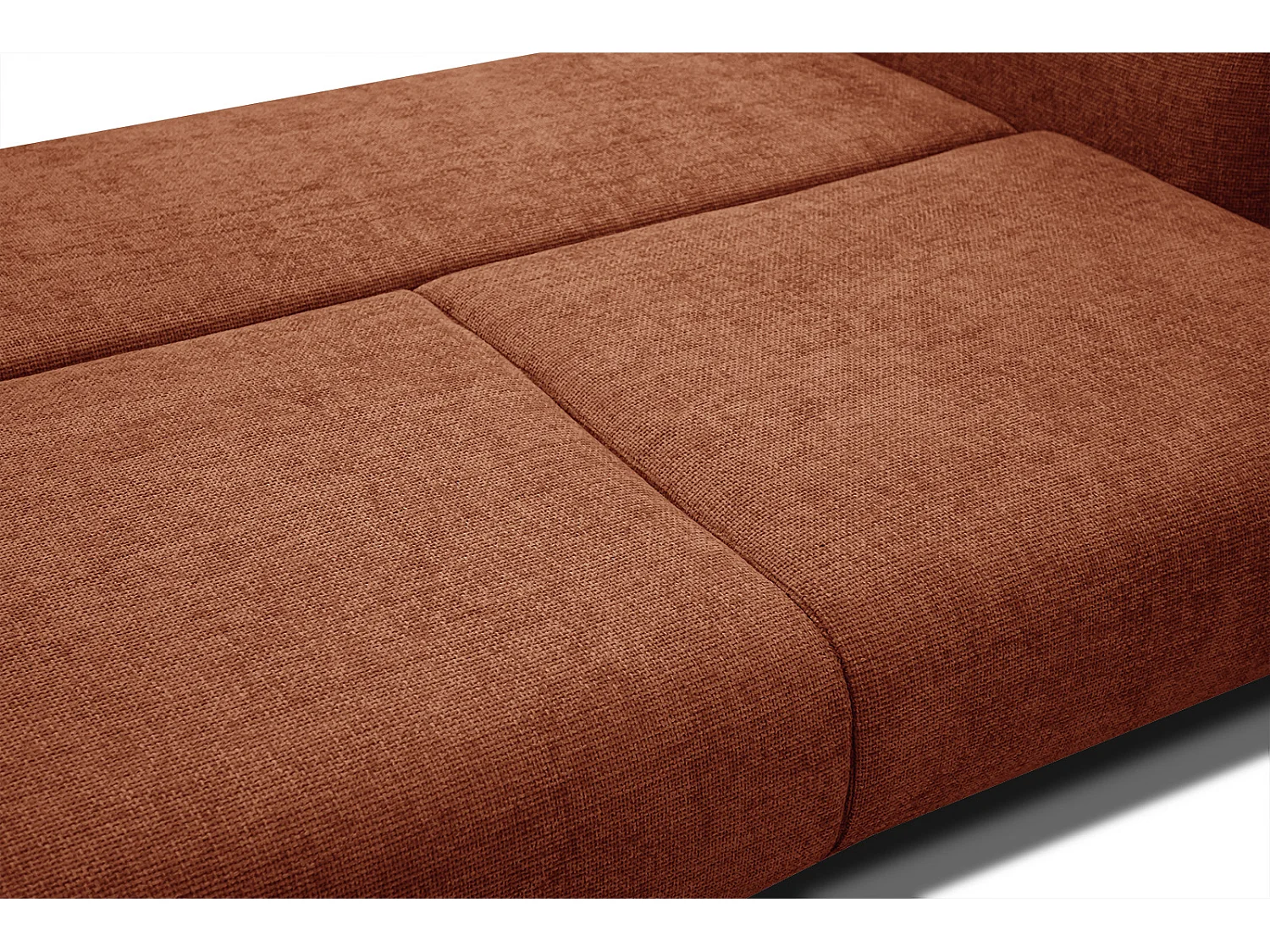 DRAKE Sofa 3-Sitzer mit Schlaffunktion, dunkelorange