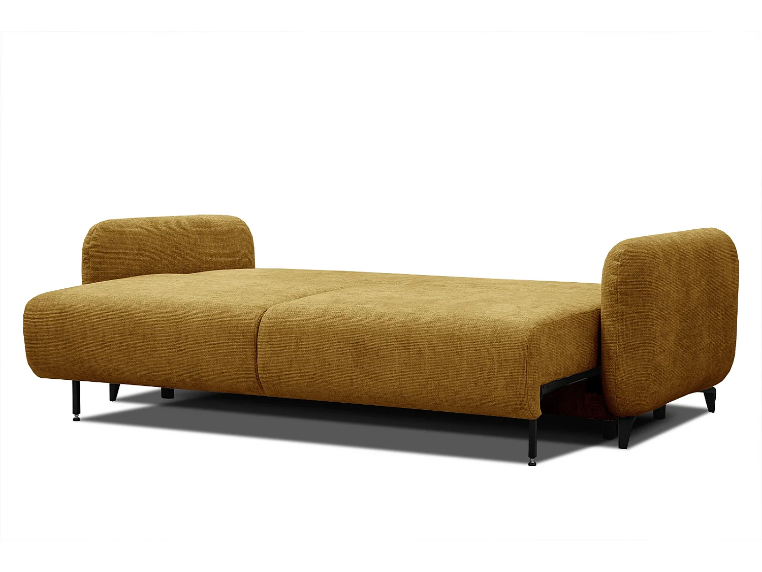 DRAKE Sofa 3-Sitzer mit Schlaffunktion, senfgelb