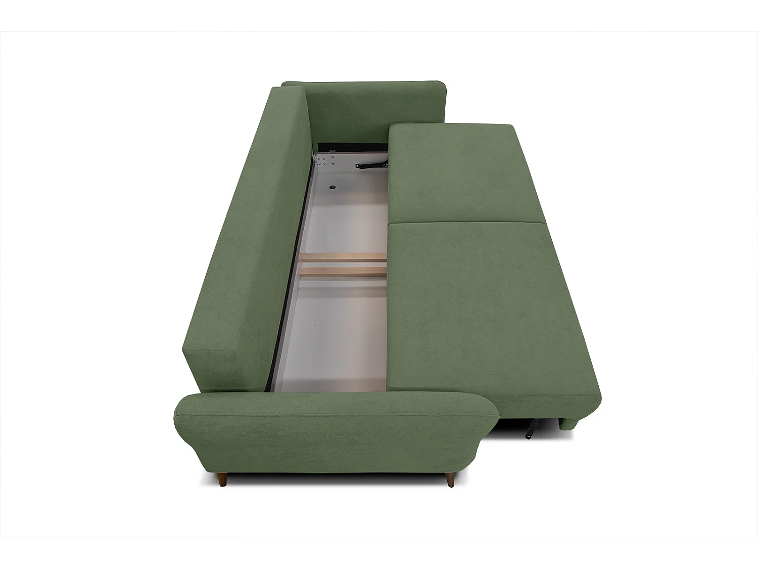 FIGARI Sofa 3-Sitzer mit Schlaffunktion, grün