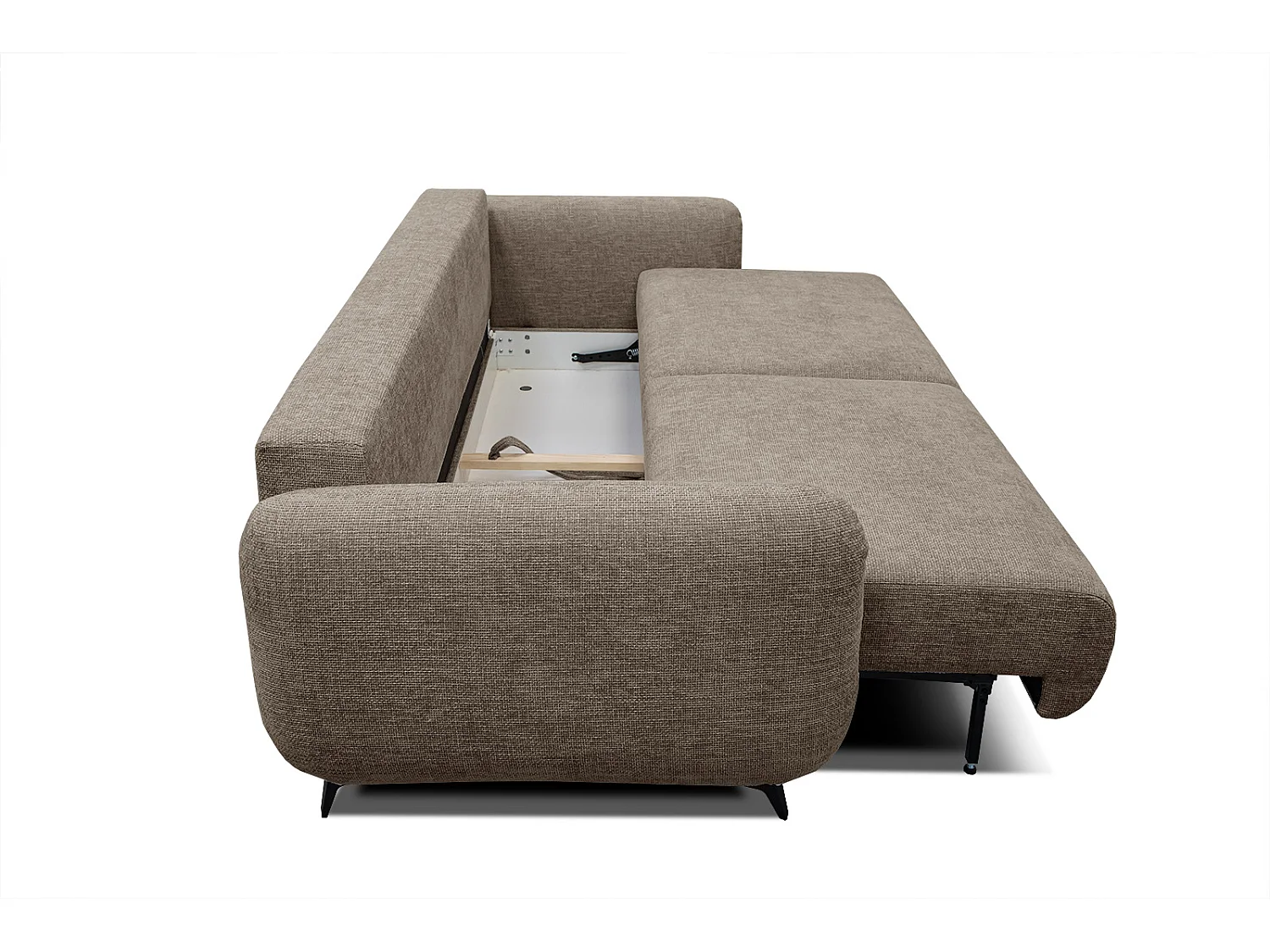 DRAKE Sofa 3-Sitzer mit Schlaffunktion, taupe