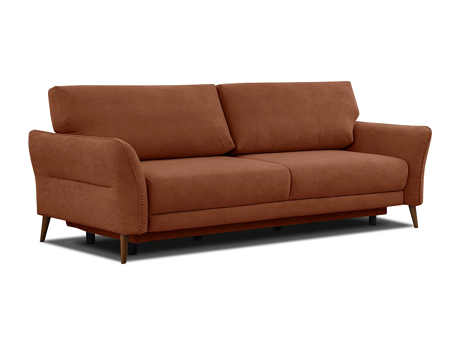 FIGARI Sofa 3-Sitzer mit Schlaffunktion, dunkelorange