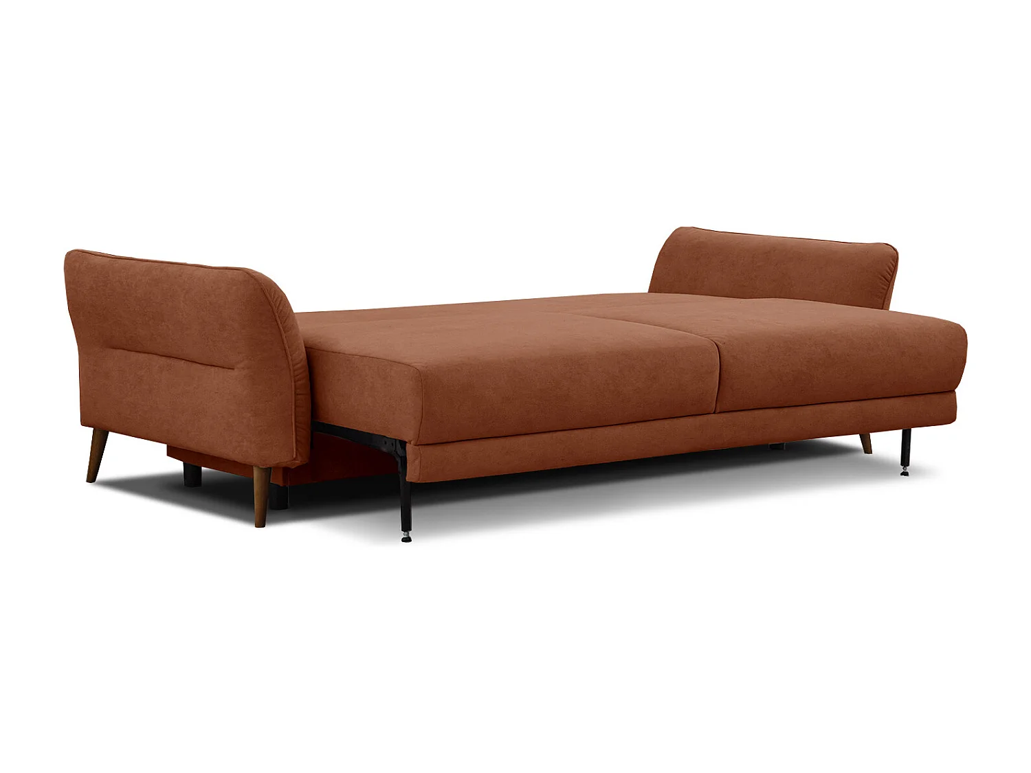 FIGARI Sofa 3-Sitzer mit Schlaffunktion, dunkelorange