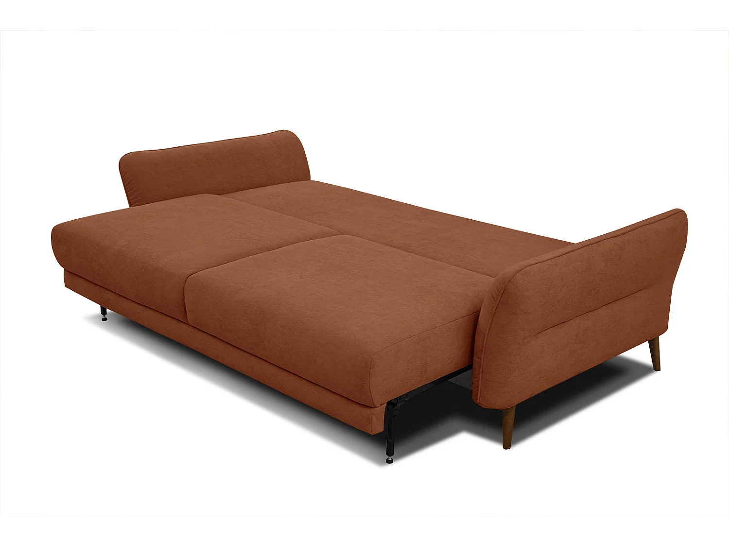 FIGARI Sofa 3-Sitzer mit Schlaffunktion, dunkelorange