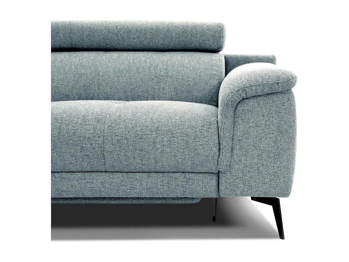 FIERO Sofa 3-Sitzer mit 1 Relaxfunktion und verstellbare Kopfstützen, mint