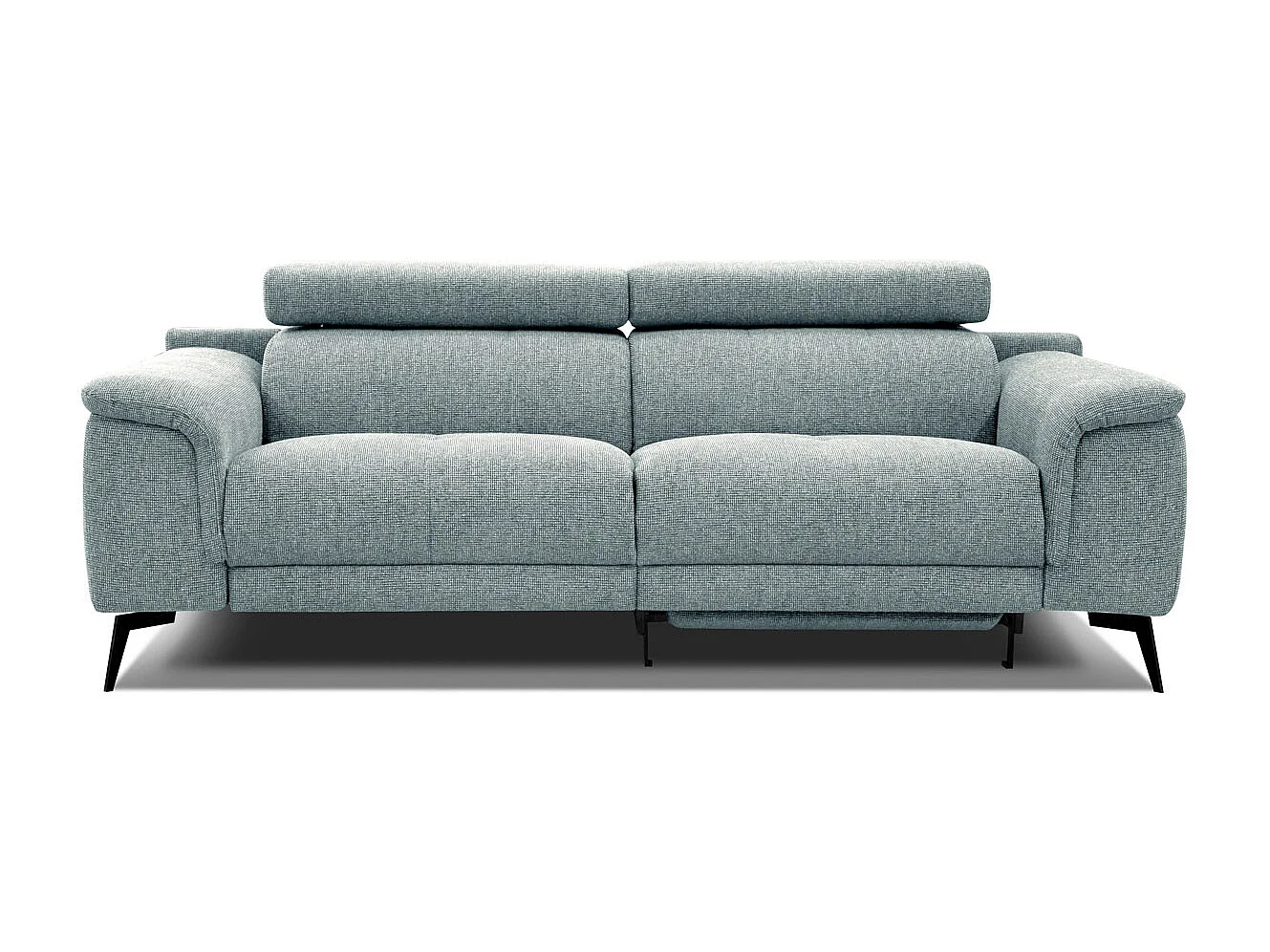 FIERO Sofa 3-Sitzer mit 1 Relaxfunktion und verstellbare Kopfstützen, mint