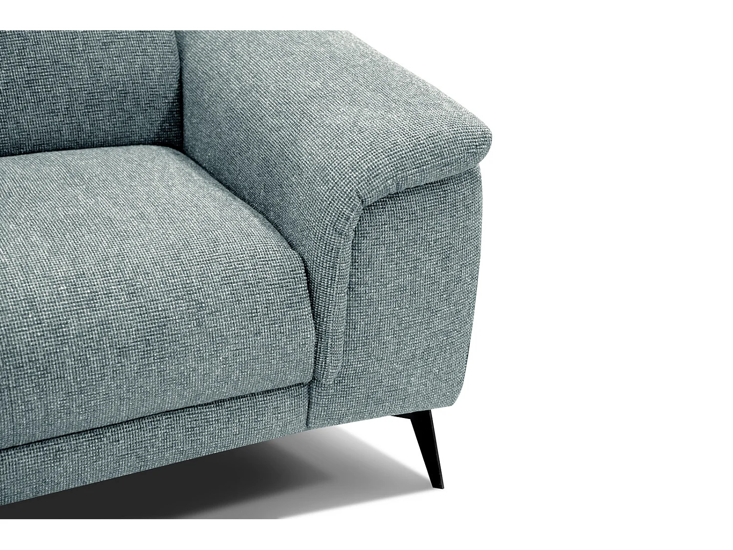 FIERO Sofa 3-Sitzer mit 1 Relaxfunktion und verstellbare Kopfstützen, mint