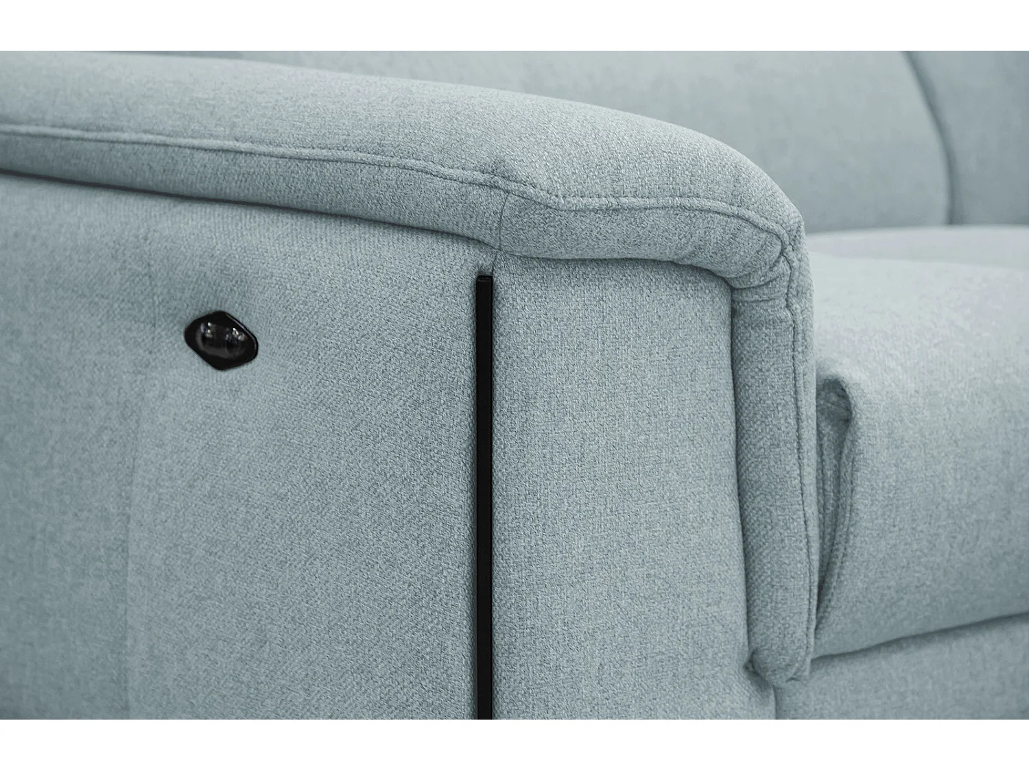 MATERA Sofa 3-Sitzer mit 2 Relaxfunktionen und verstellbare Kopfstützen, minzegrün
