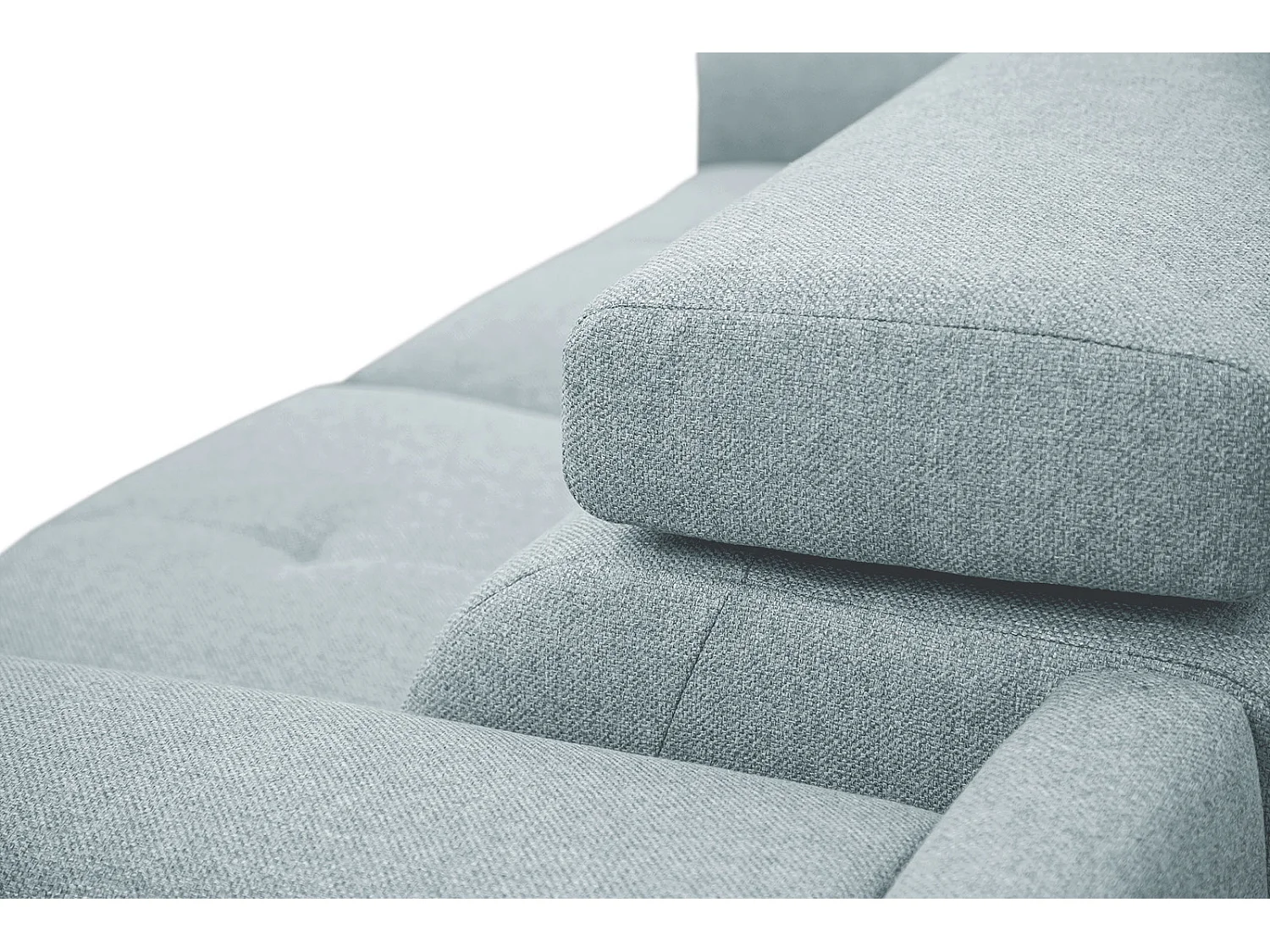 MATERA Sofa 3-Sitzer mit 2 Relaxfunktionen und verstellbare Kopfstützen, minzegrün