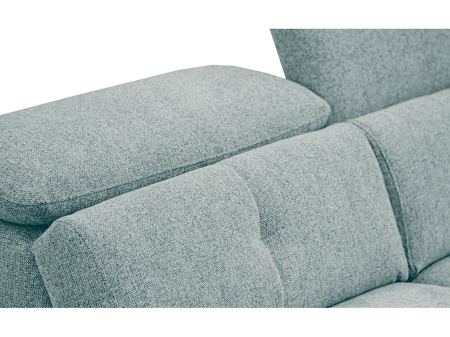 AVENA Sofa 3-Sitzer mit 1 Relaxfunktion und verstellbare Kopfstützen, mint
