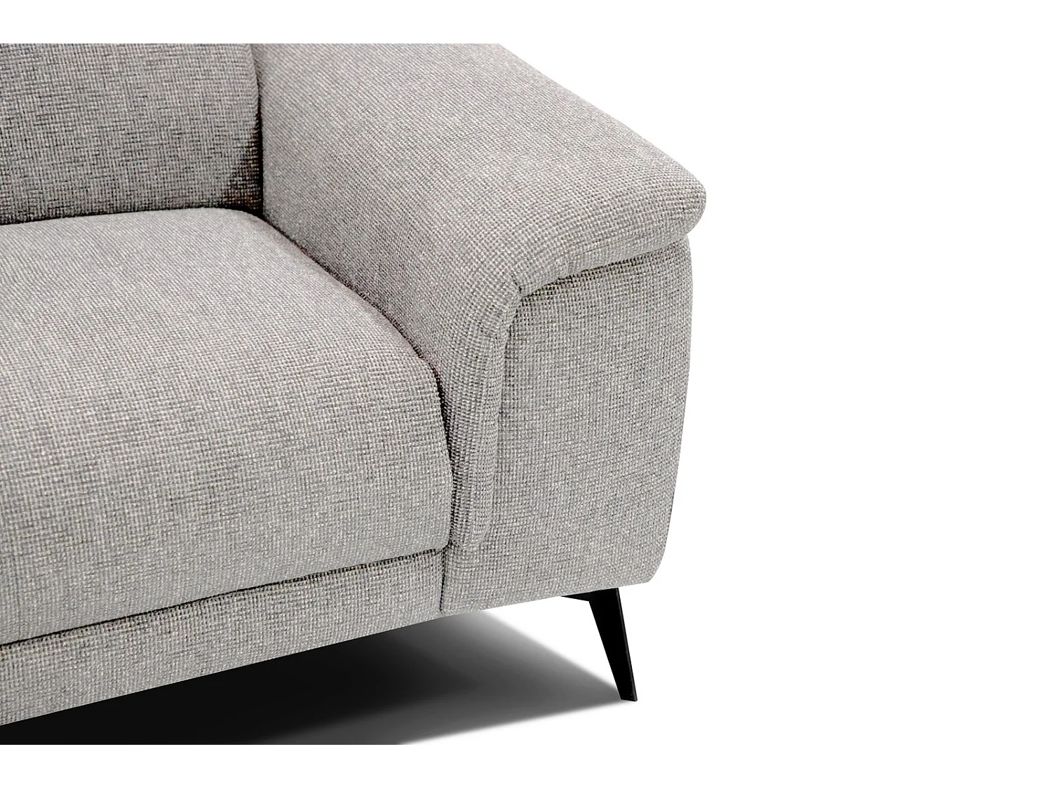 Canapé droit Fiero 3 places avec un relax électrique côté droit tissu beige clair