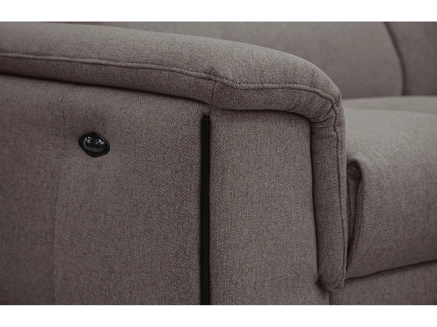 MATERA Sofa 3-Sitzer mit 2 Relaxfunktionen und verstellbare Kopfstützen, dunkelbraun