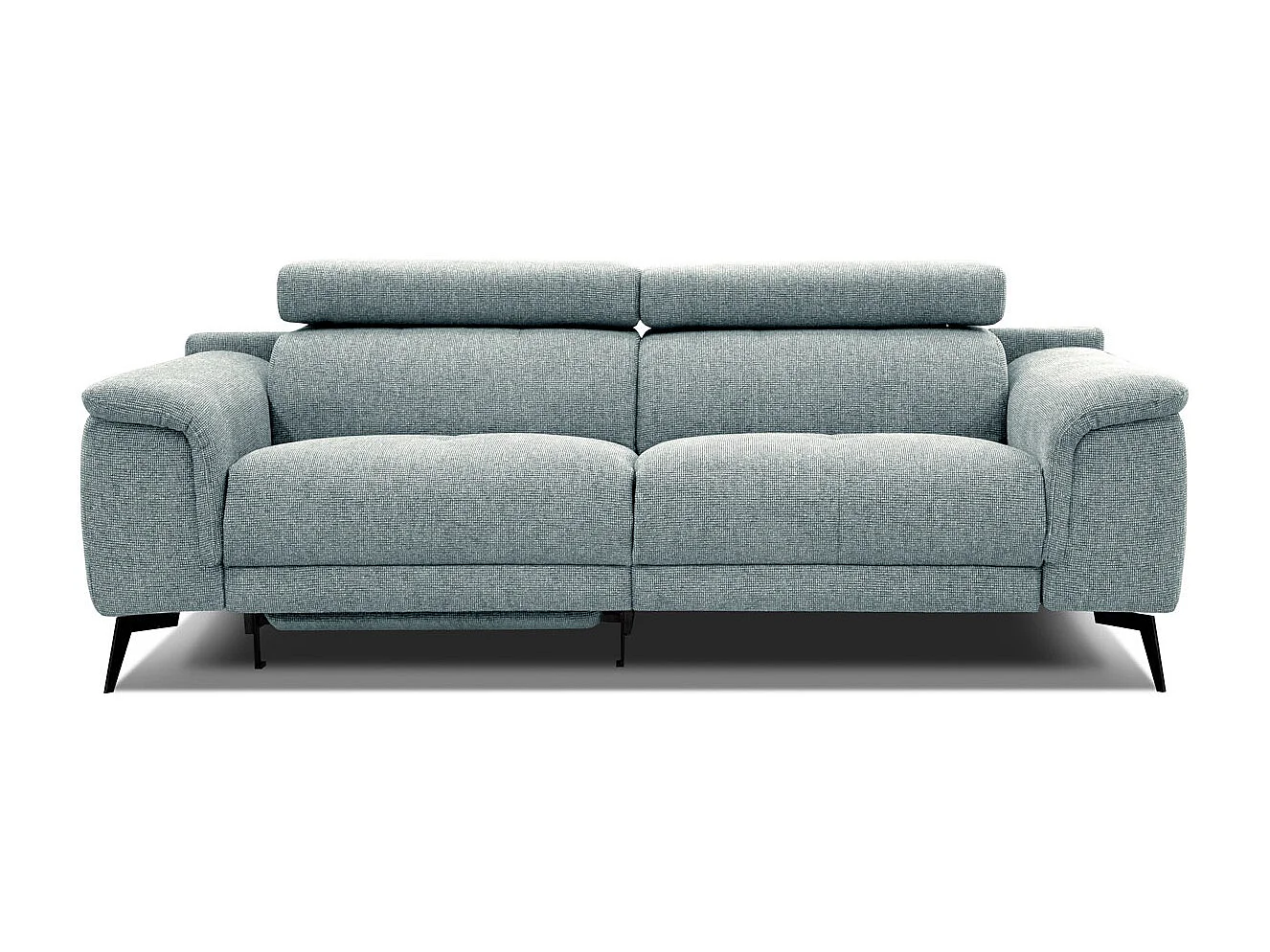 FIERO Sofa 3-Sitzer mit 1 Relaxfunktion und verstellbare Kopfstützen, mint